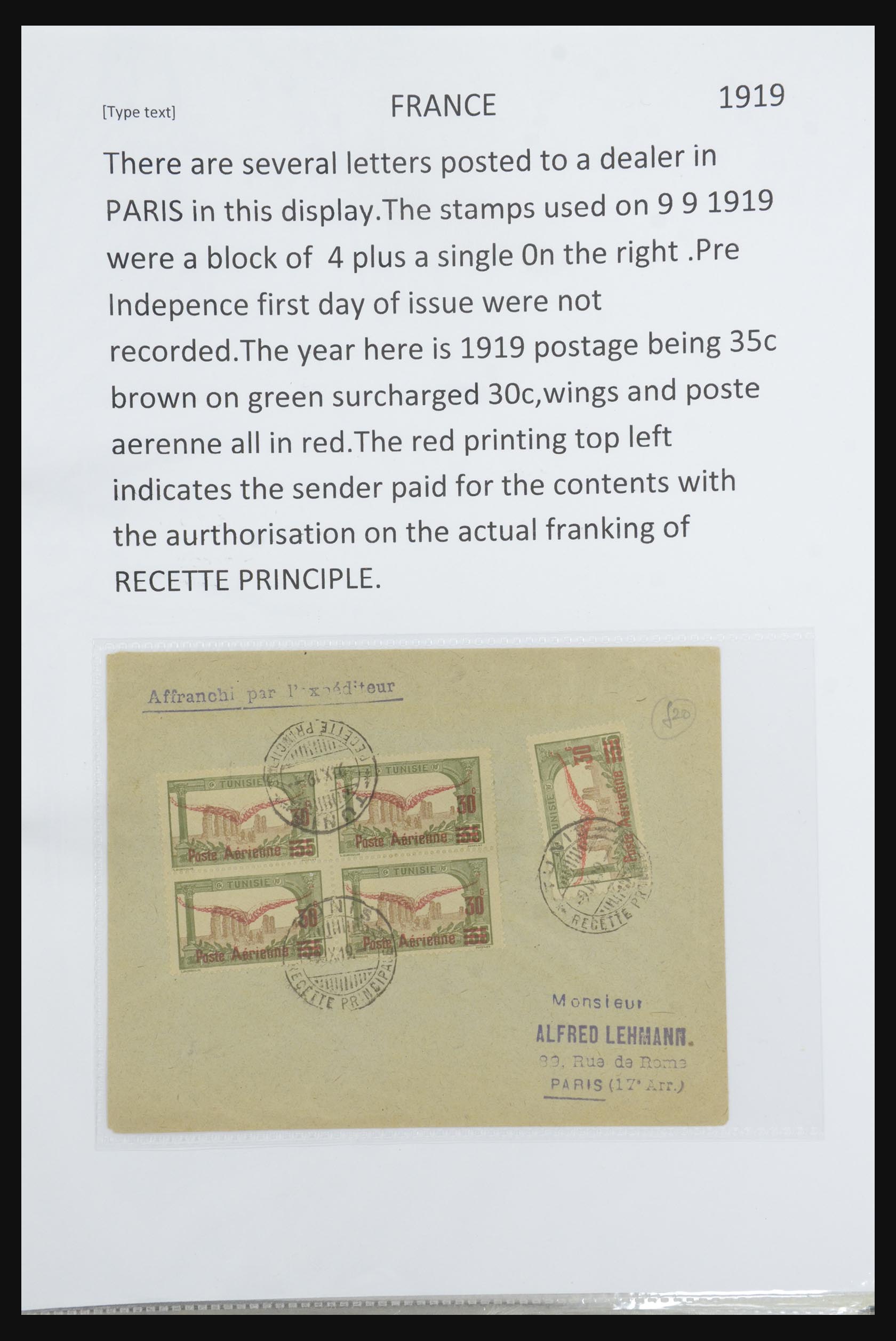 31707 049 - 31707 Tunesië brieven en postwaardestukken 1888-1920.