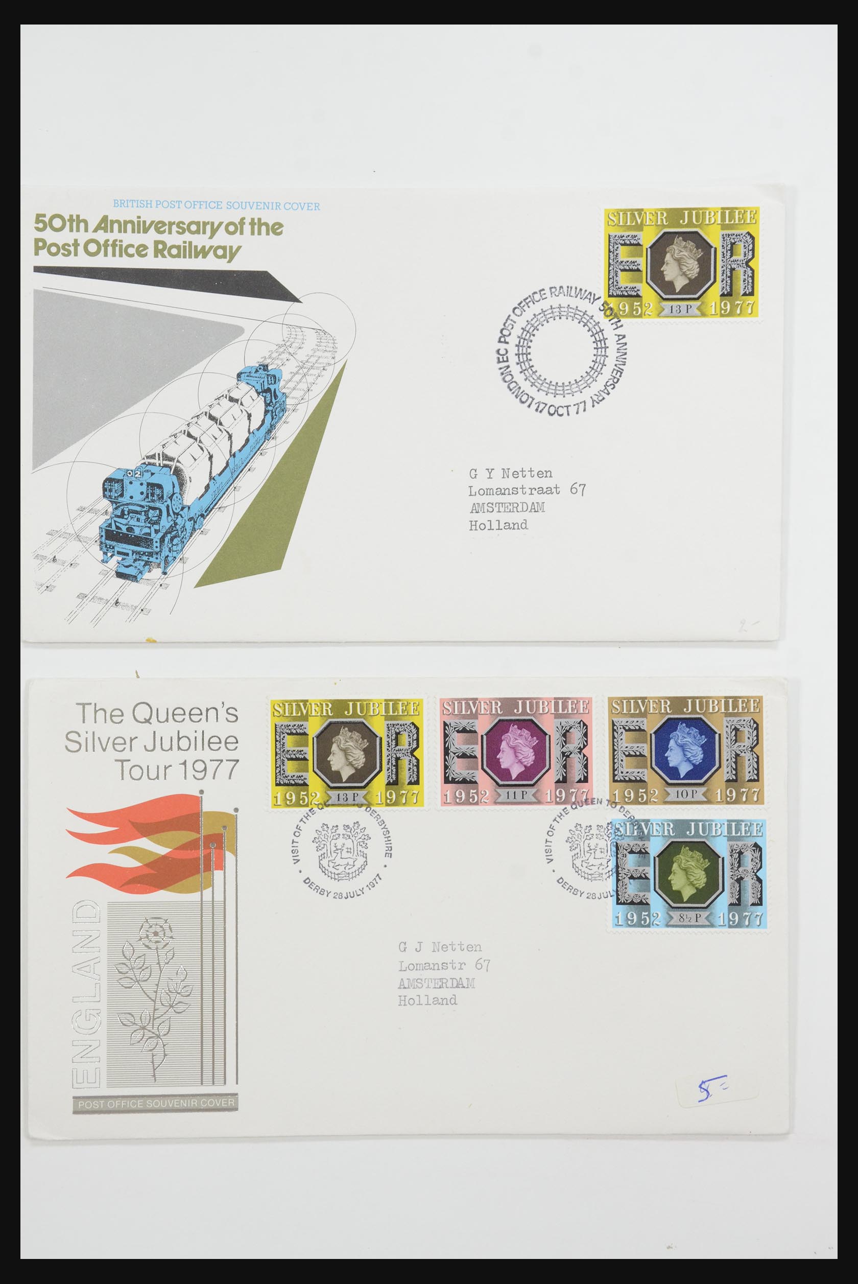 31726 004 - 31726 Engeland en koloniën brieven en FDC's 1937-2001.