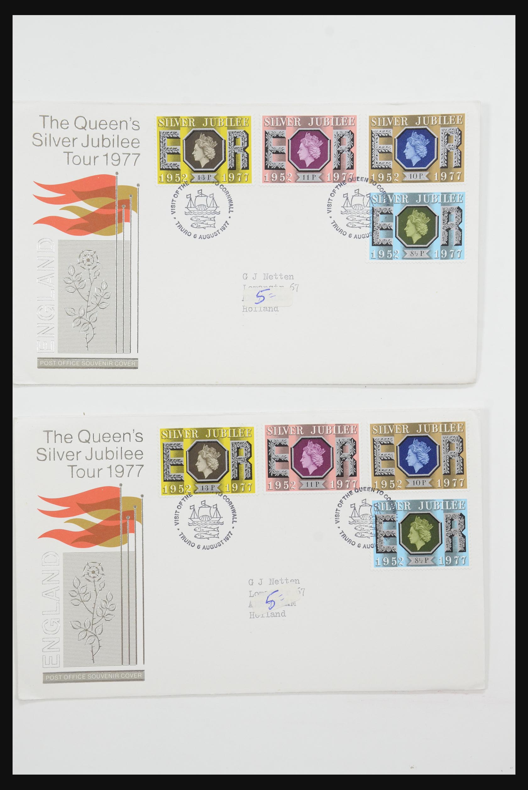31726 007 - 31726 Engeland en koloniën brieven en FDC's 1937-2001.