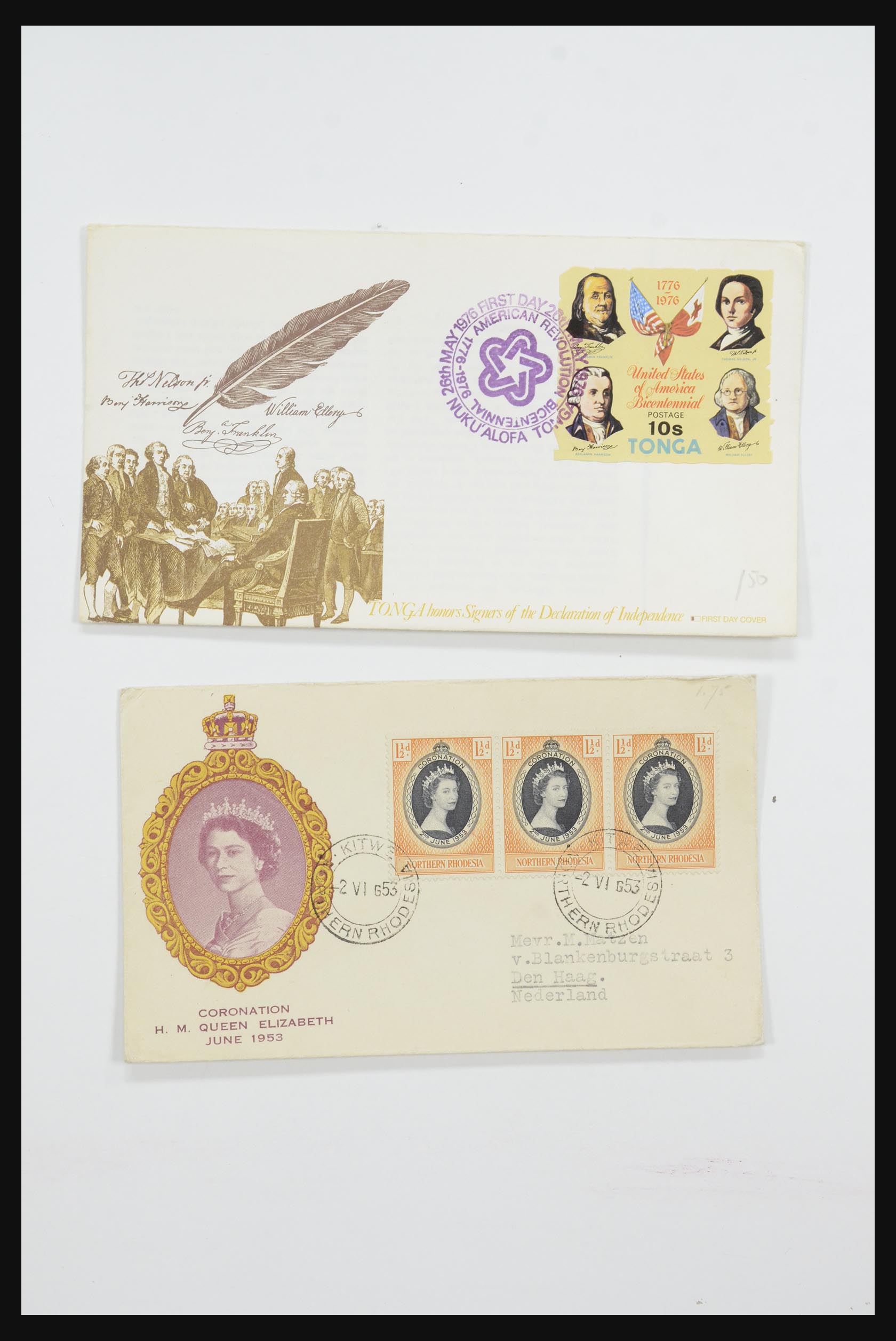 31726 009 - 31726 Engeland en koloniën brieven en FDC's 1937-2001.