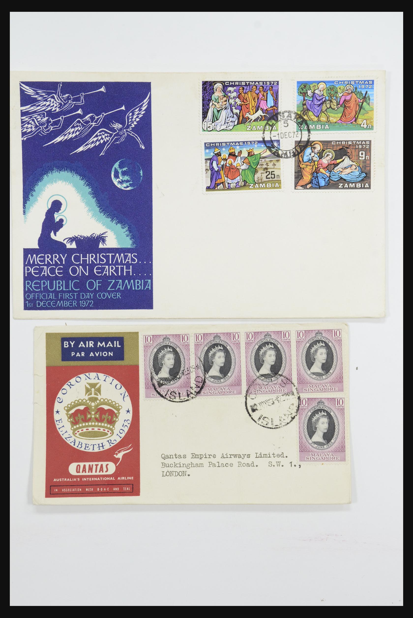 31726 011 - 31726 Engeland en koloniën brieven en FDC's 1937-2001.