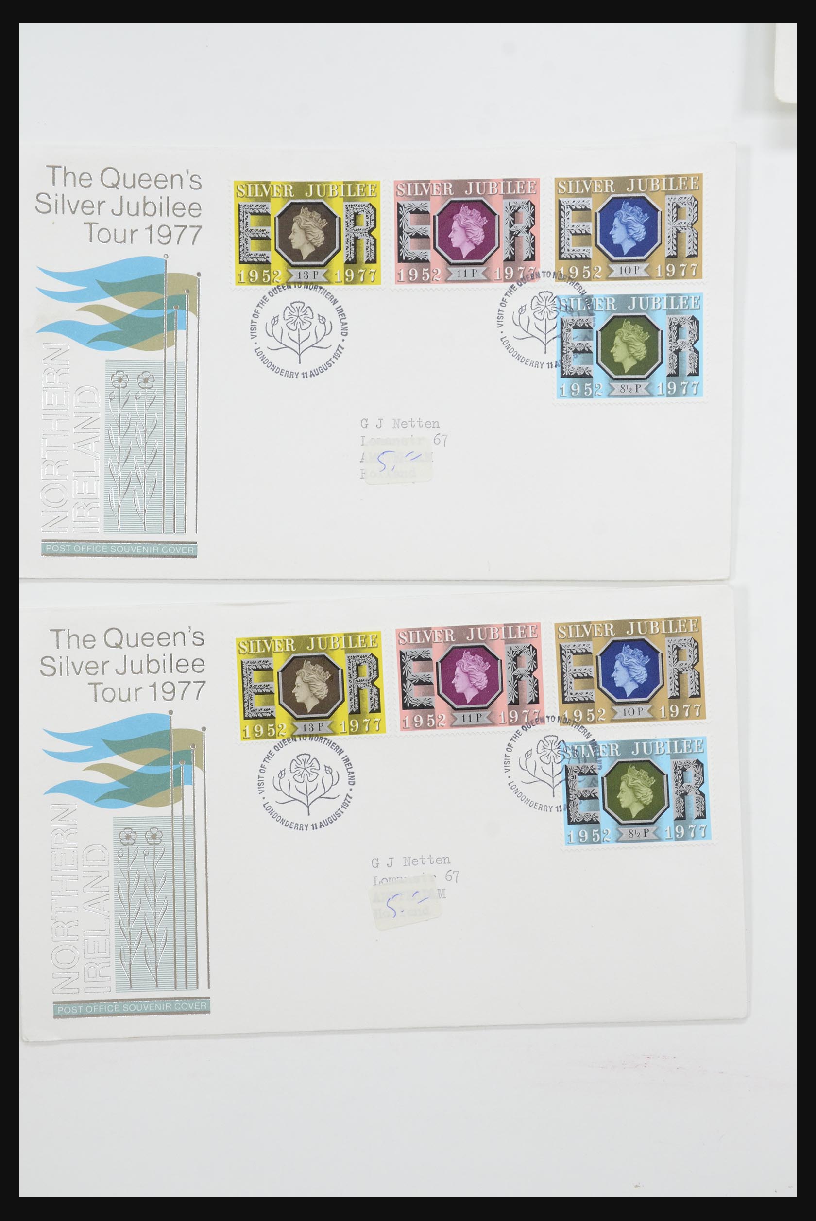 31726 020 - 31726 Engeland en koloniën brieven en FDC's 1937-2001.