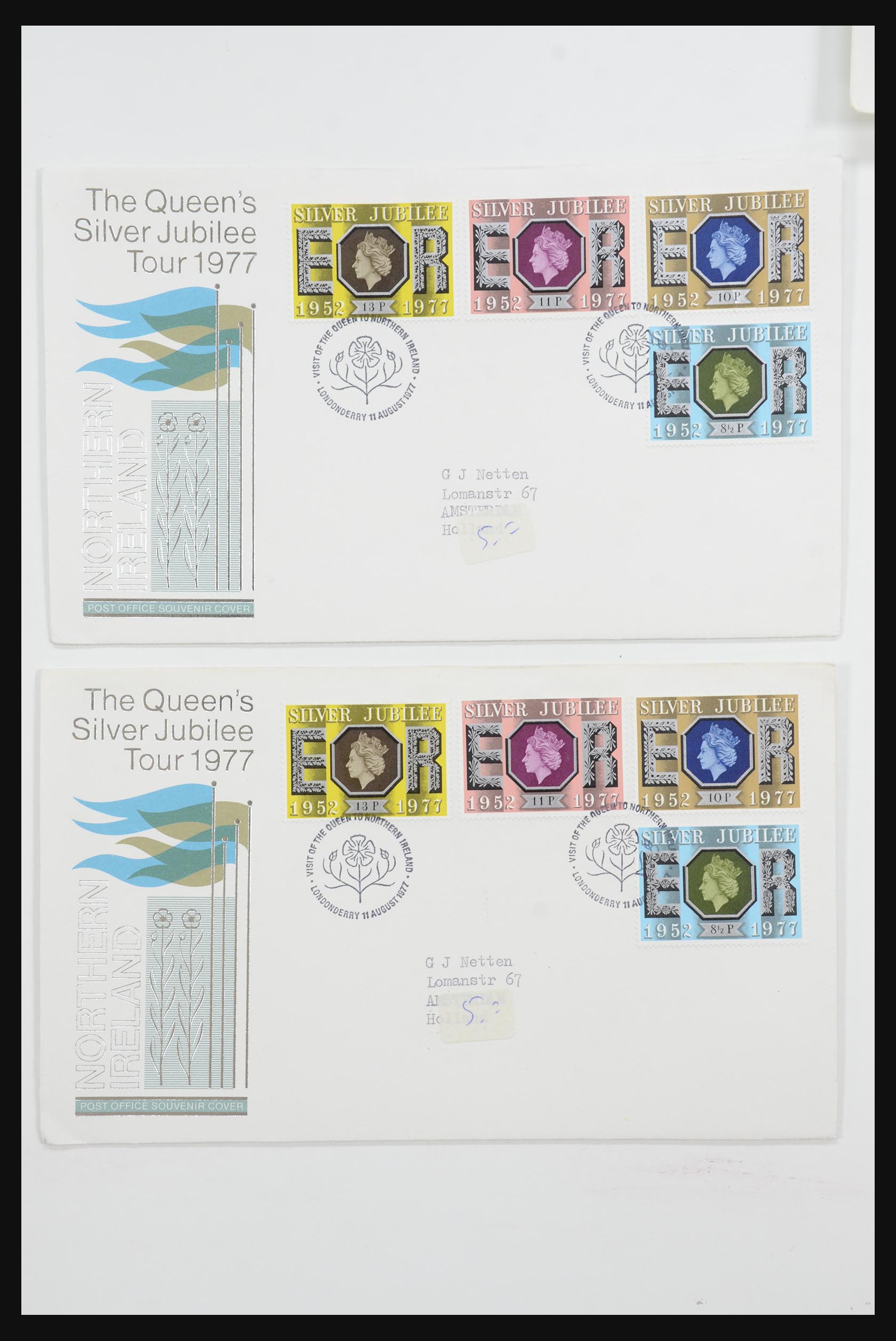 31726 021 - 31726 Engeland en koloniën brieven en FDC's 1937-2001.