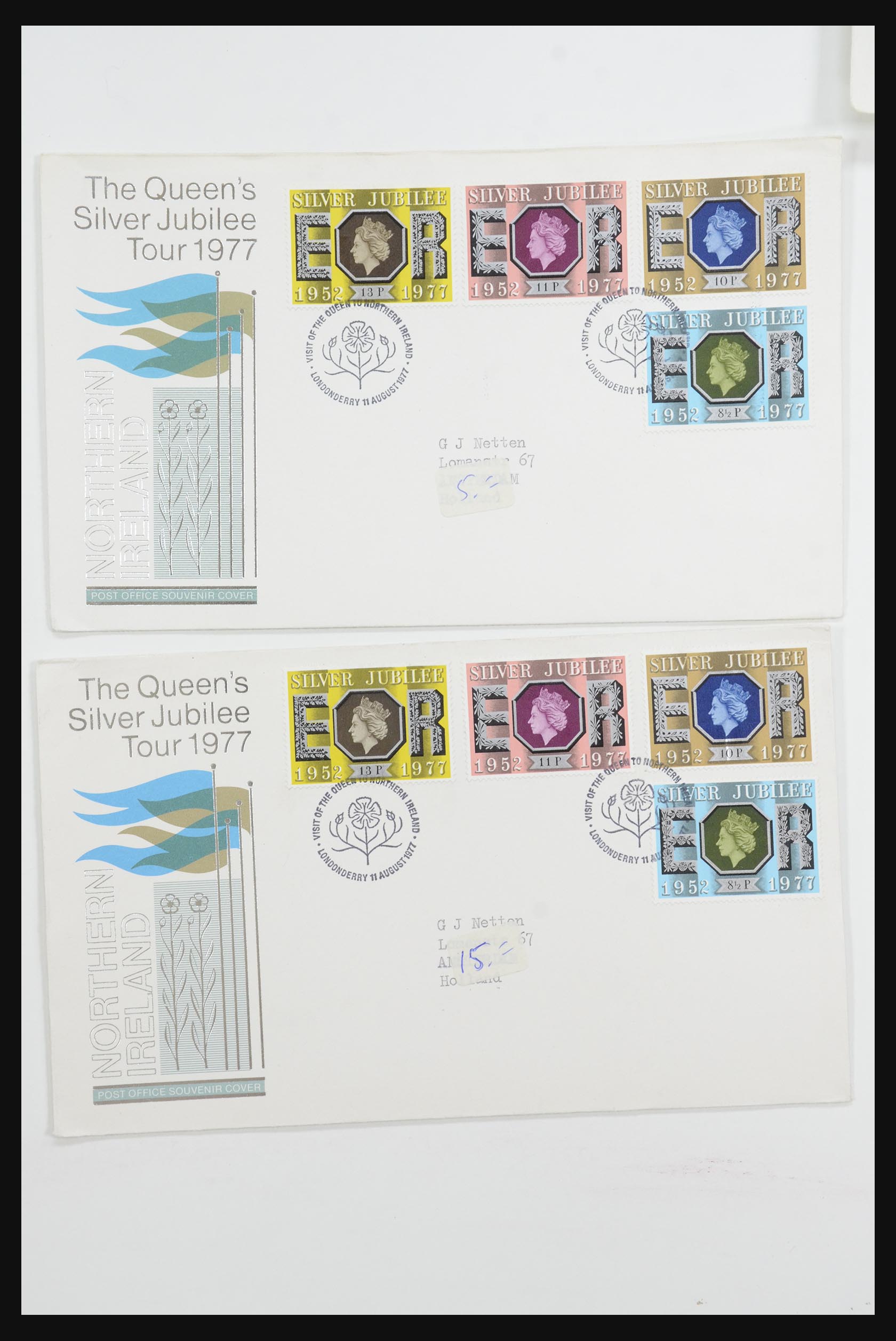 31726 022 - 31726 Engeland en koloniën brieven en FDC's 1937-2001.