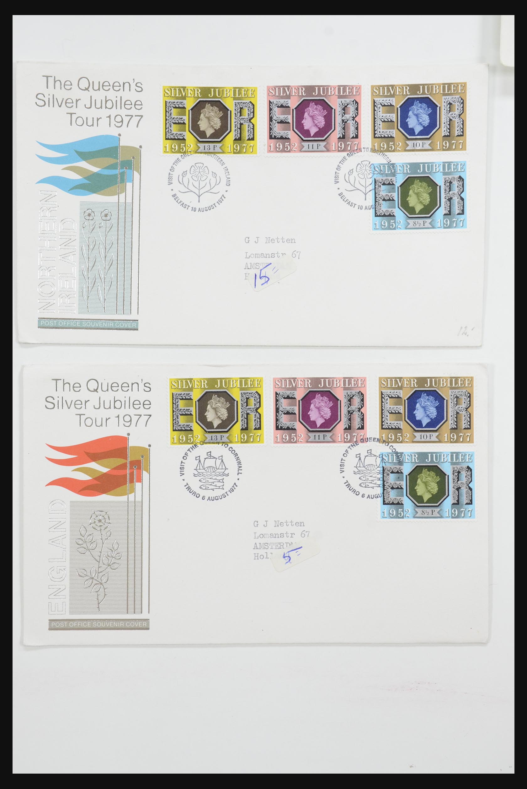 31726 023 - 31726 Engeland en koloniën brieven en FDC's 1937-2001.