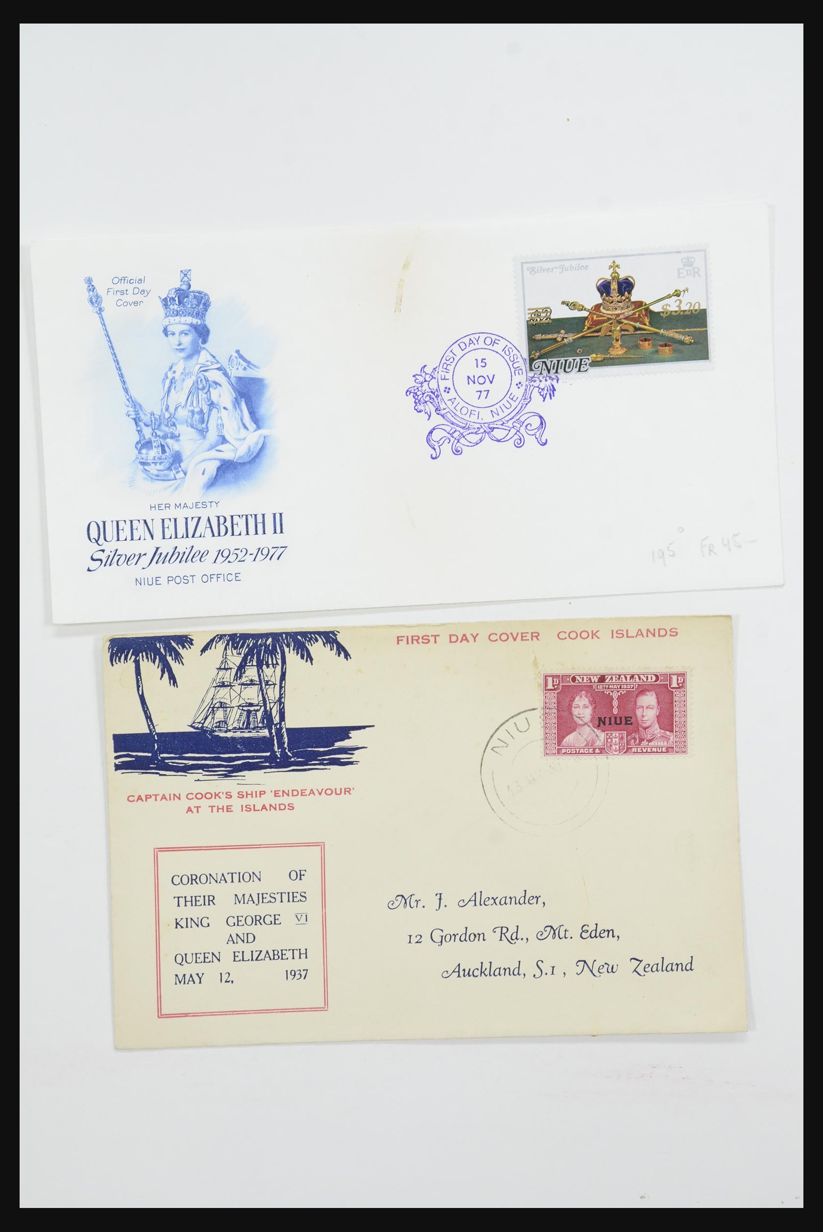 31726 041 - 31726 Engeland en koloniën brieven en FDC's 1937-2001.