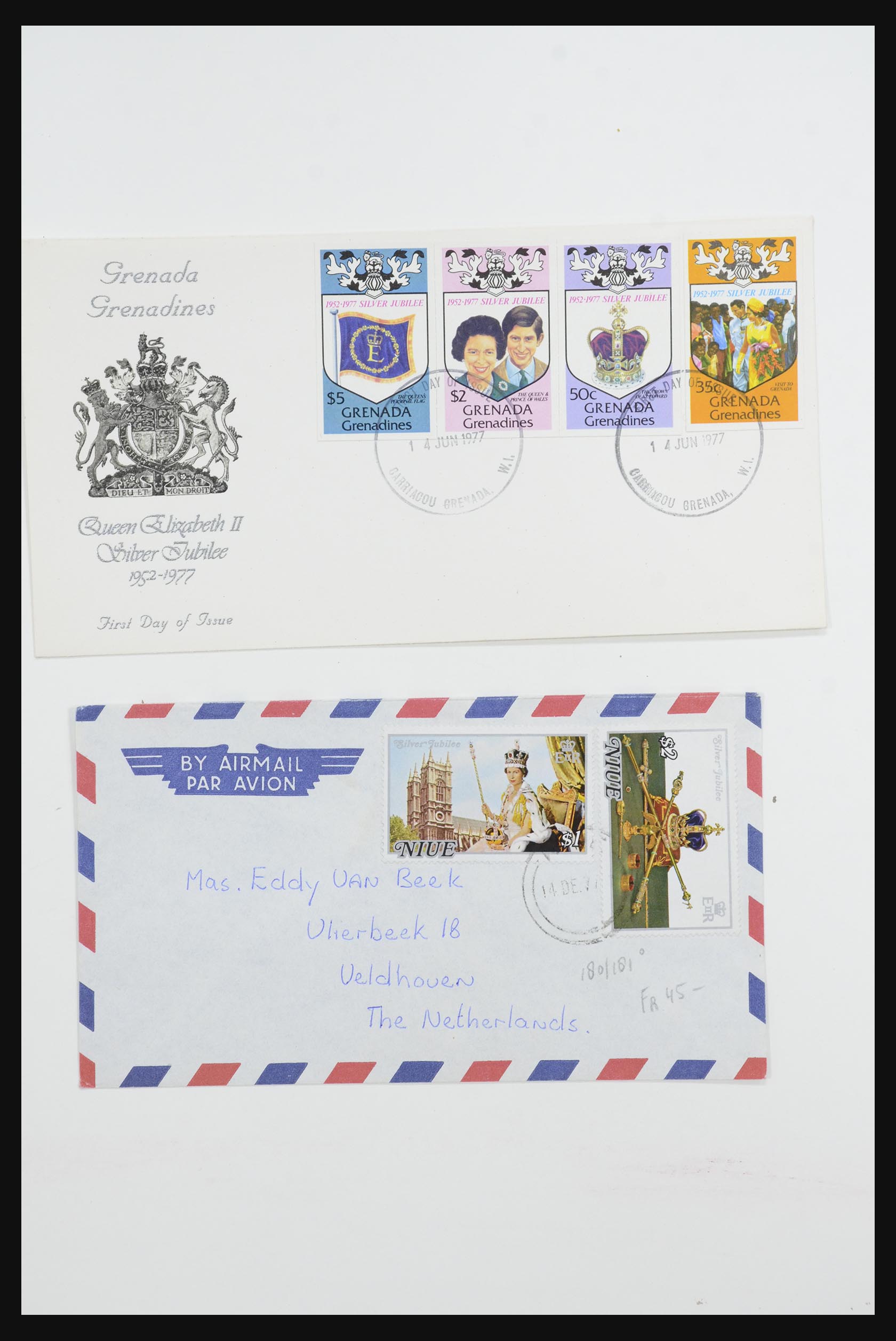 31726 042 - 31726 Engeland en koloniën brieven en FDC's 1937-2001.