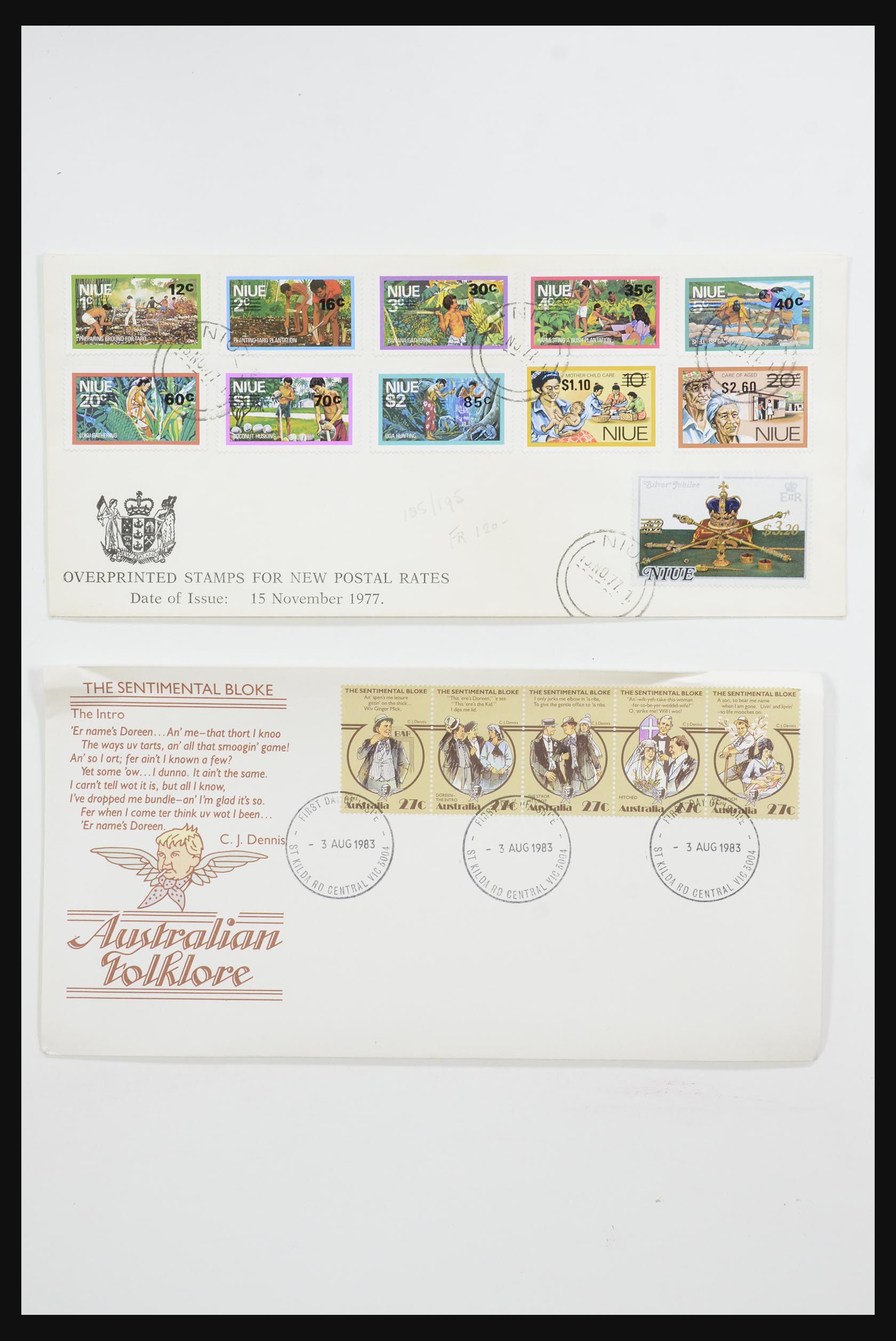 31726 048 - 31726 Engeland en koloniën brieven en FDC's 1937-2001.