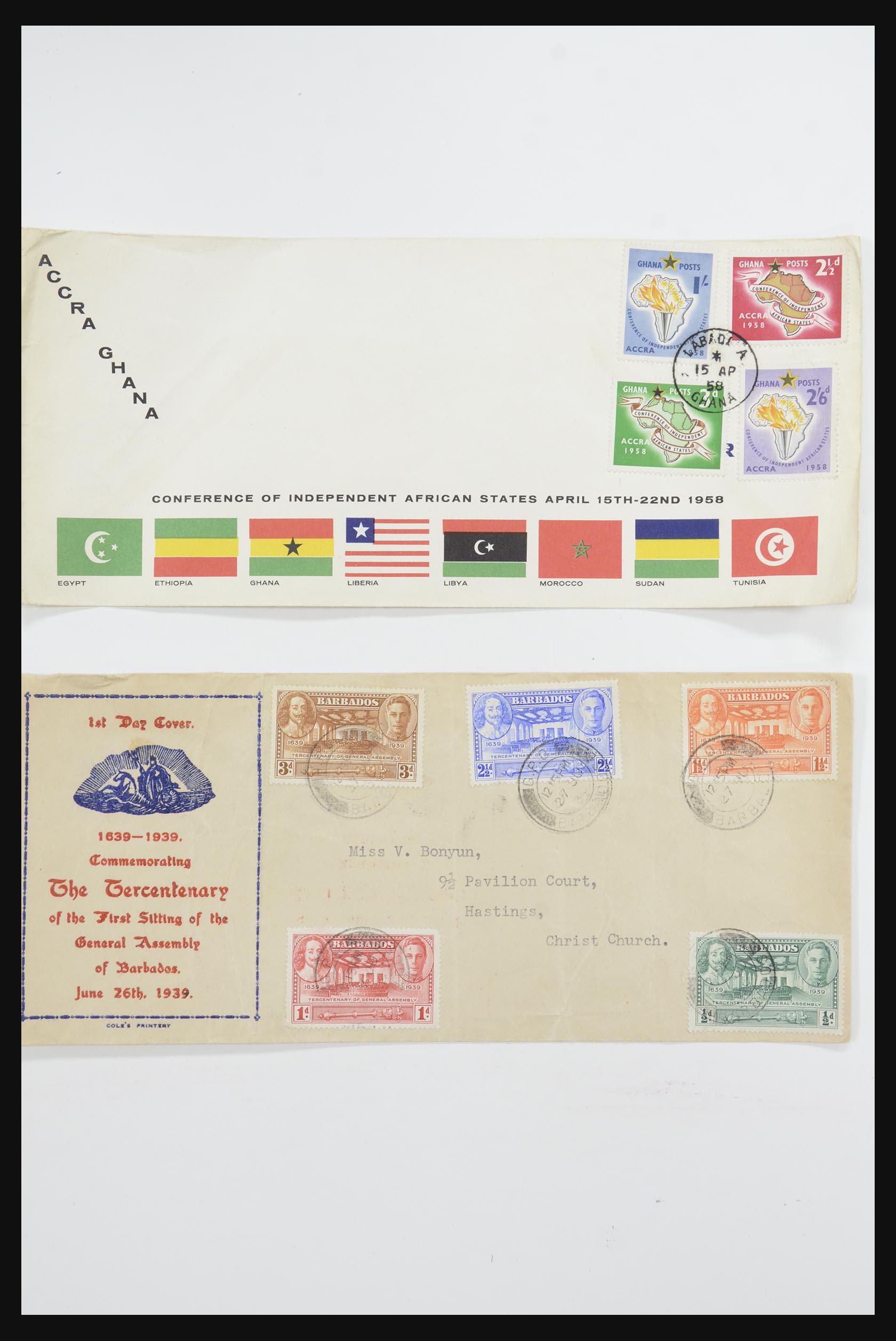 31726 050 - 31726 Engeland en koloniën brieven en FDC's 1937-2001.