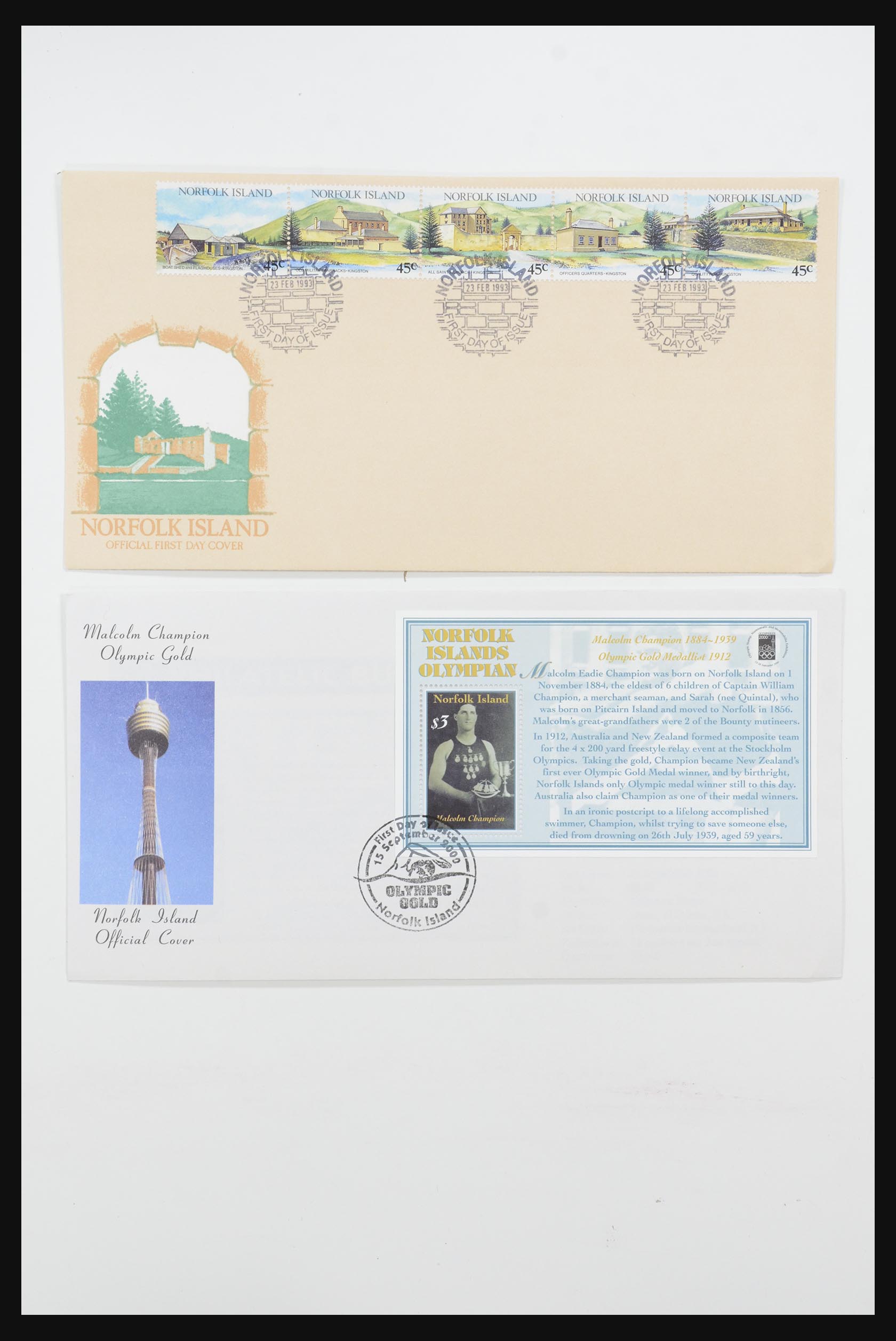 31726 055 - 31726 Engeland en koloniën brieven en FDC's 1937-2001.