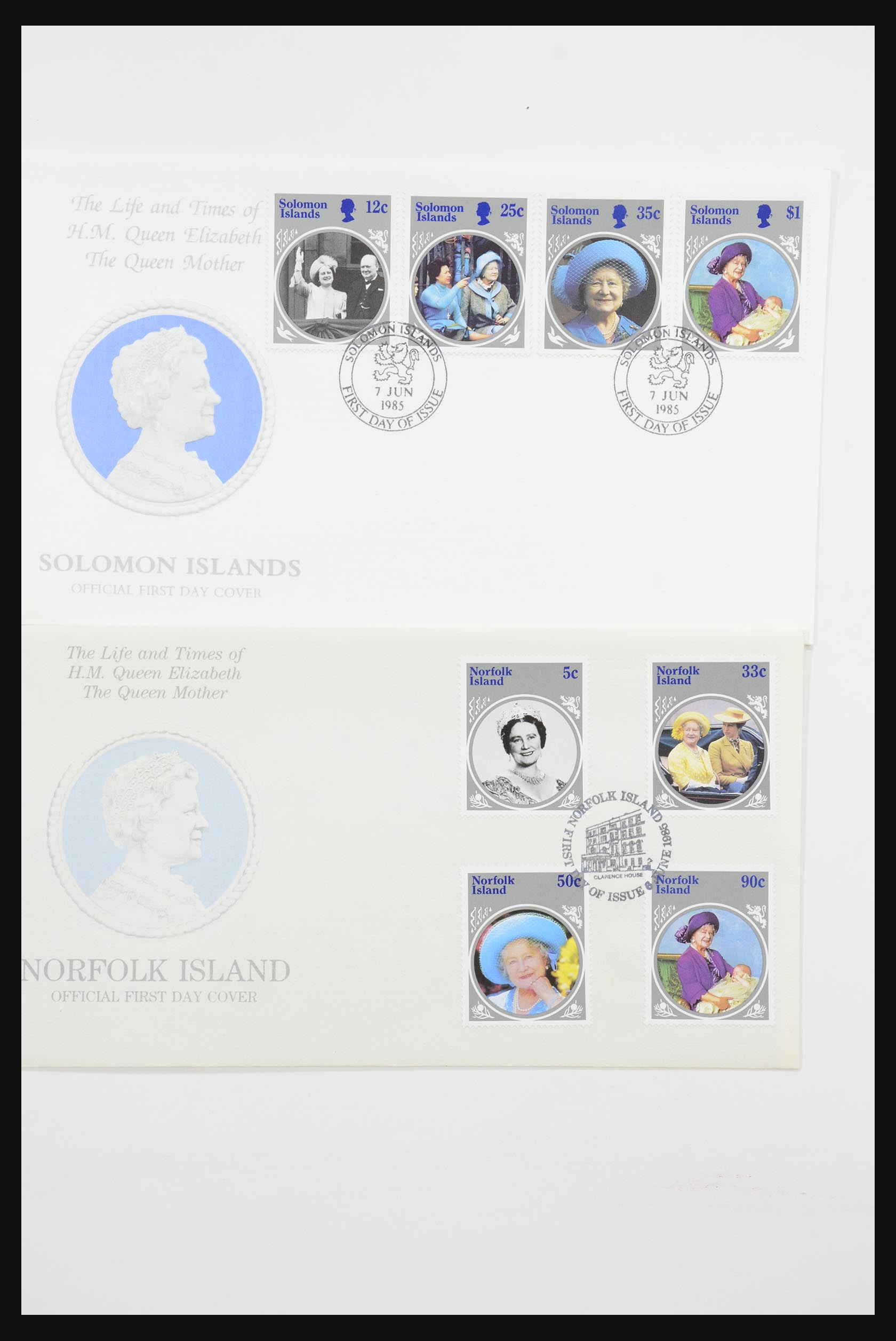 31726 069 - 31726 Engeland en koloniën brieven en FDC's 1937-2001.