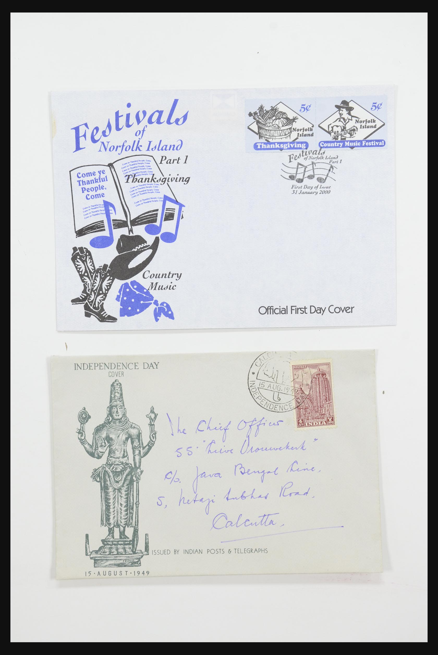 31726 074 - 31726 Engeland en koloniën brieven en FDC's 1937-2001.