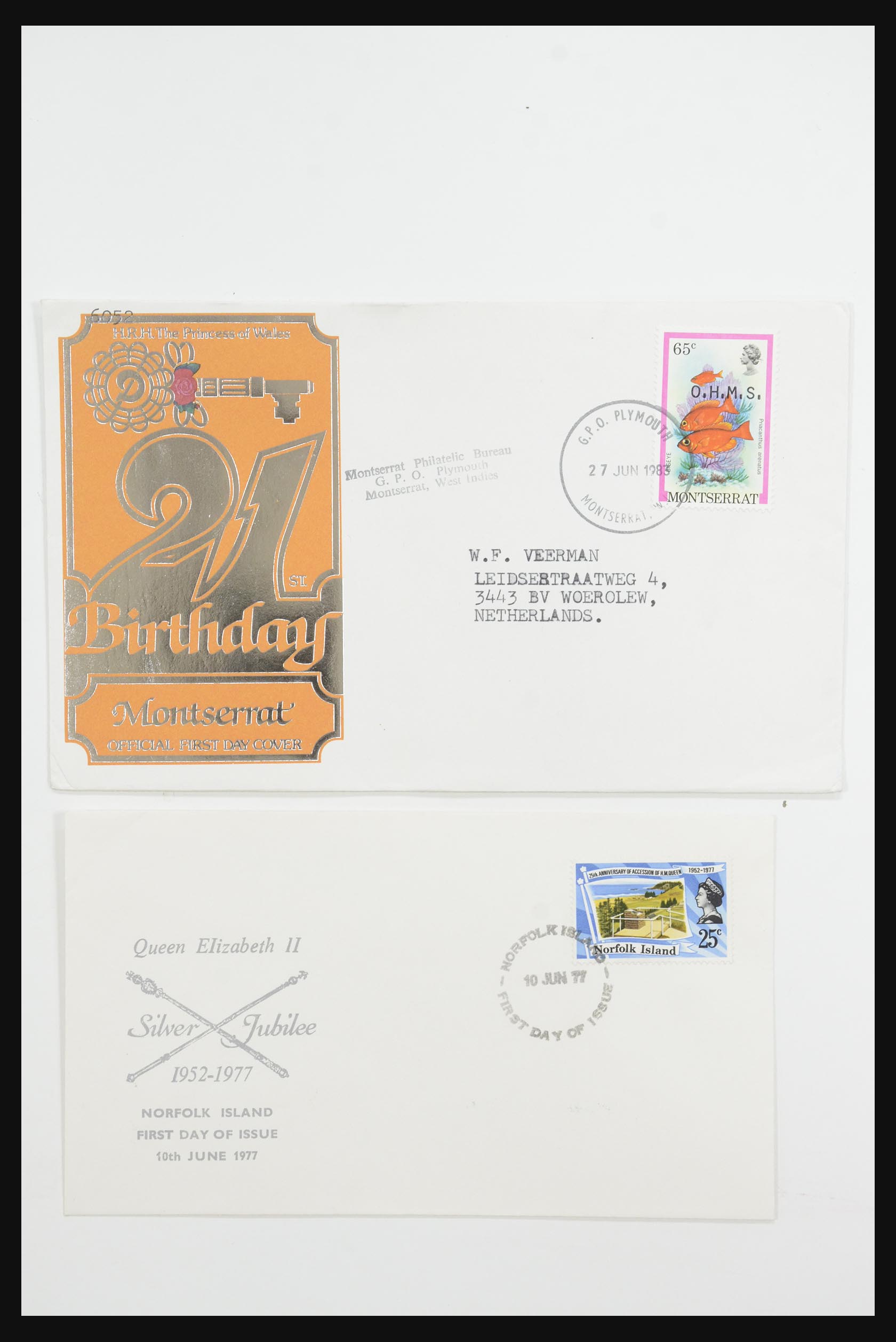 31726 078 - 31726 Engeland en koloniën brieven en FDC's 1937-2001.