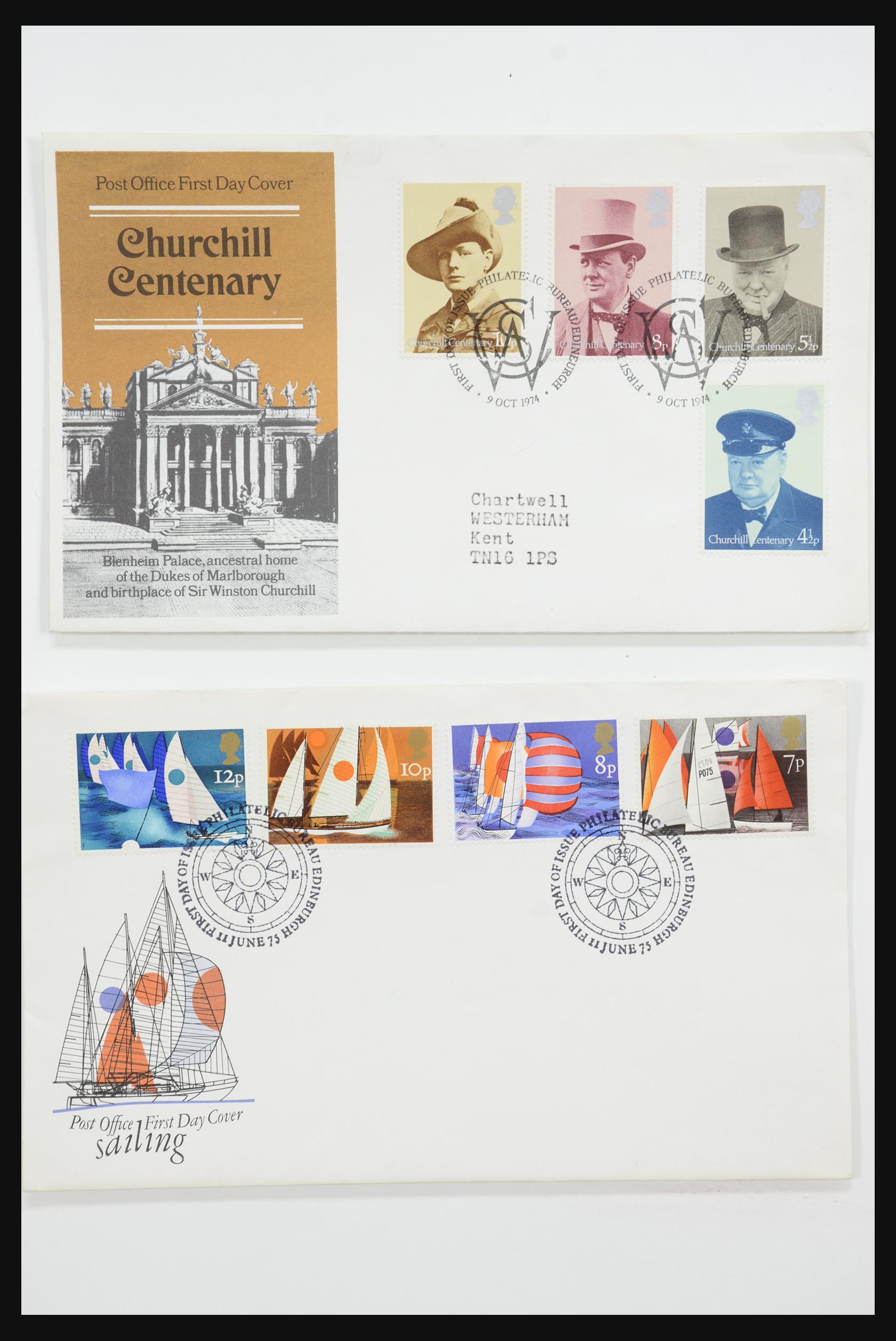 31726 119 - 31726 Engeland en koloniën brieven en FDC's 1937-2001.