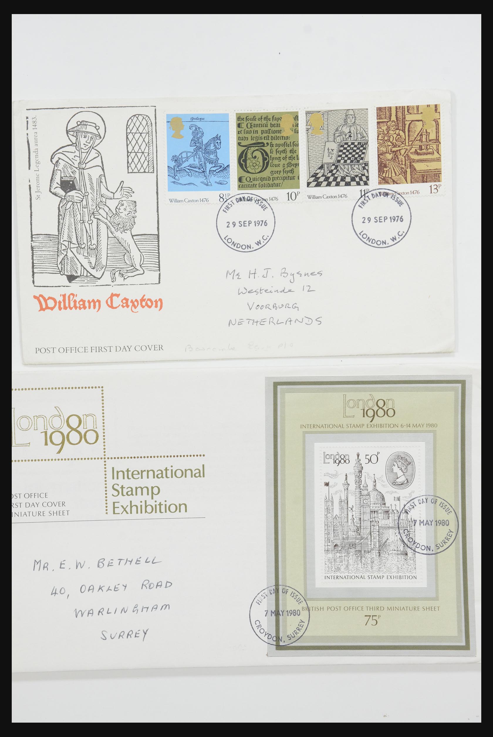 31726 124 - 31726 Engeland en koloniën brieven en FDC's 1937-2001.