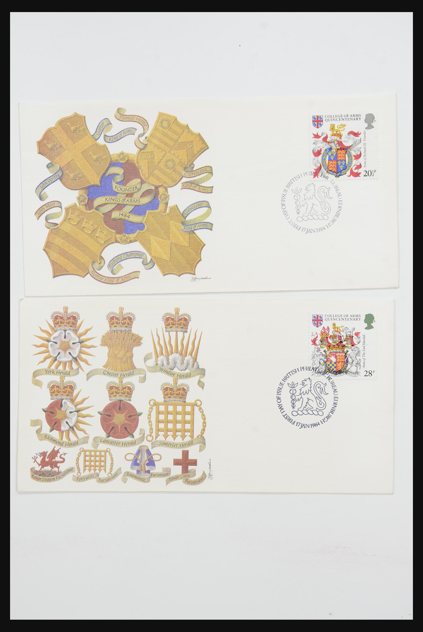 31726 128 - 31726 Engeland en koloniën brieven en FDC's 1937-2001.