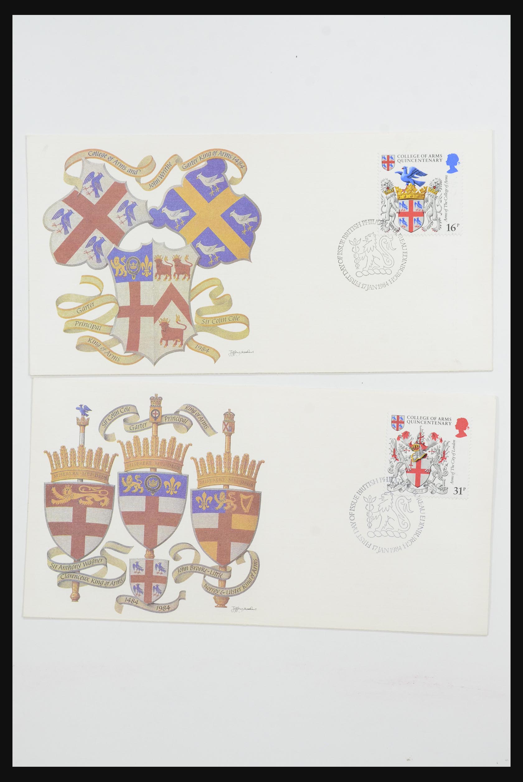 31726 129 - 31726 Engeland en koloniën brieven en FDC's 1937-2001.