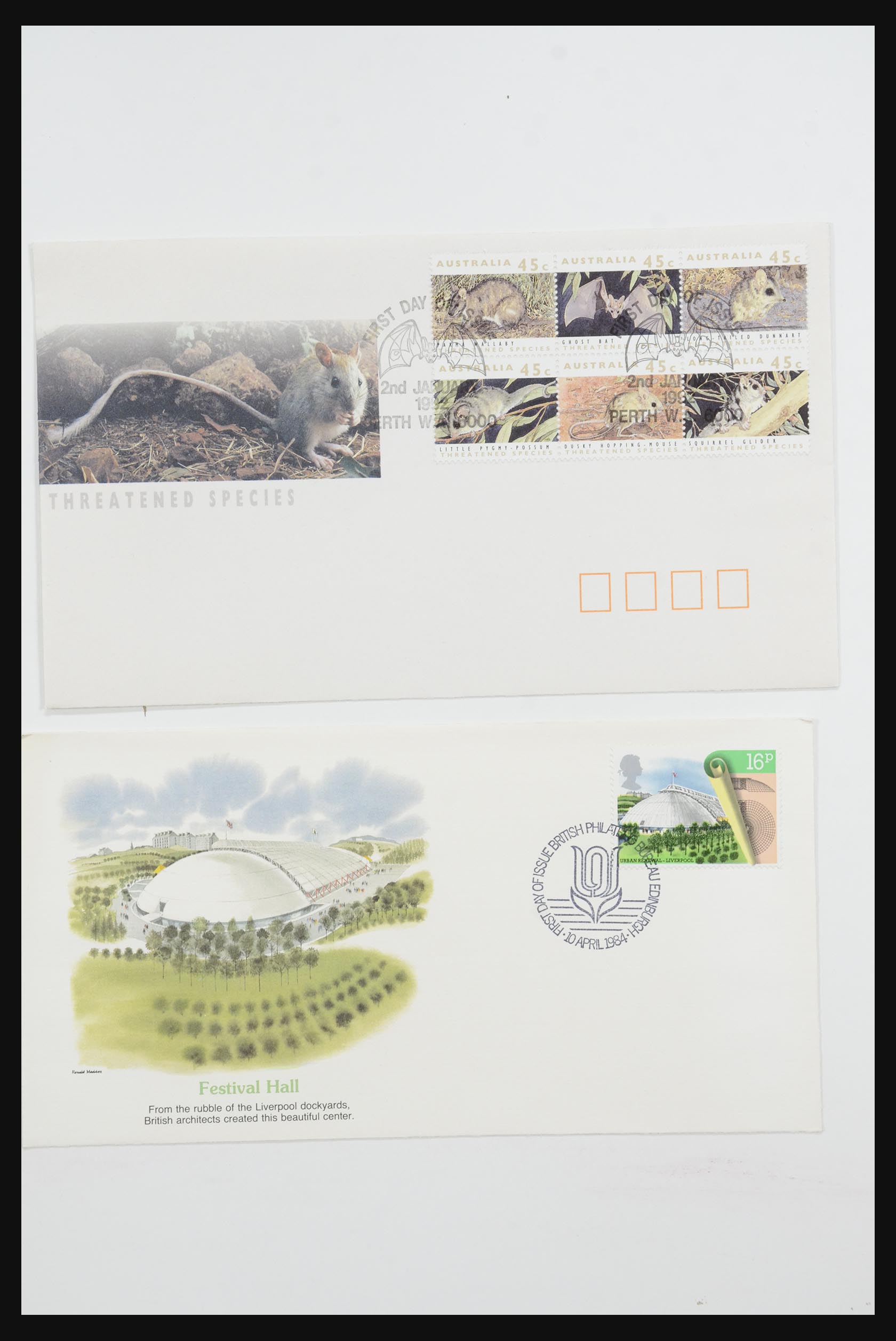 31726 134 - 31726 Engeland en koloniën brieven en FDC's 1937-2001.