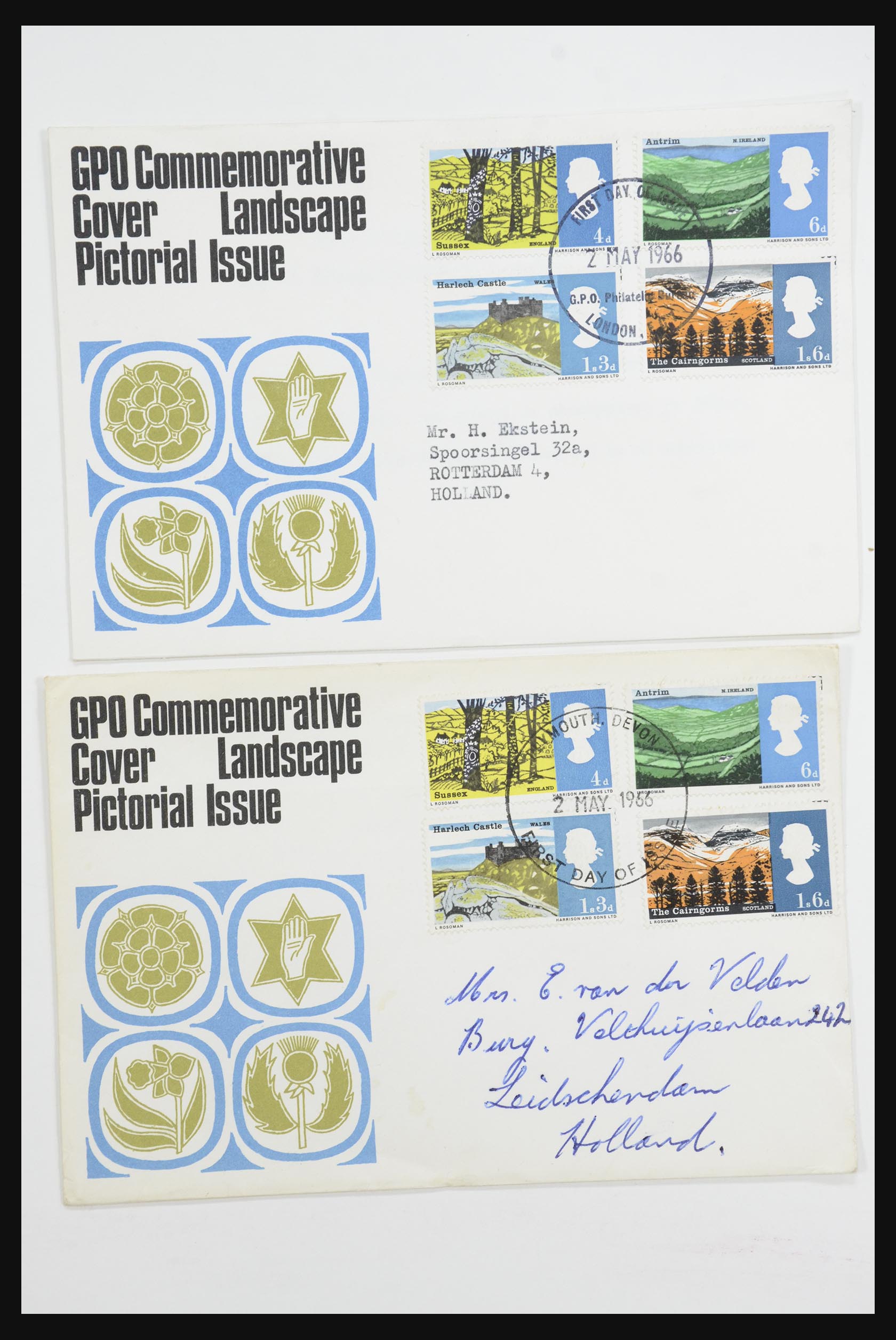 31726 140 - 31726 Engeland en koloniën brieven en FDC's 1937-2001.