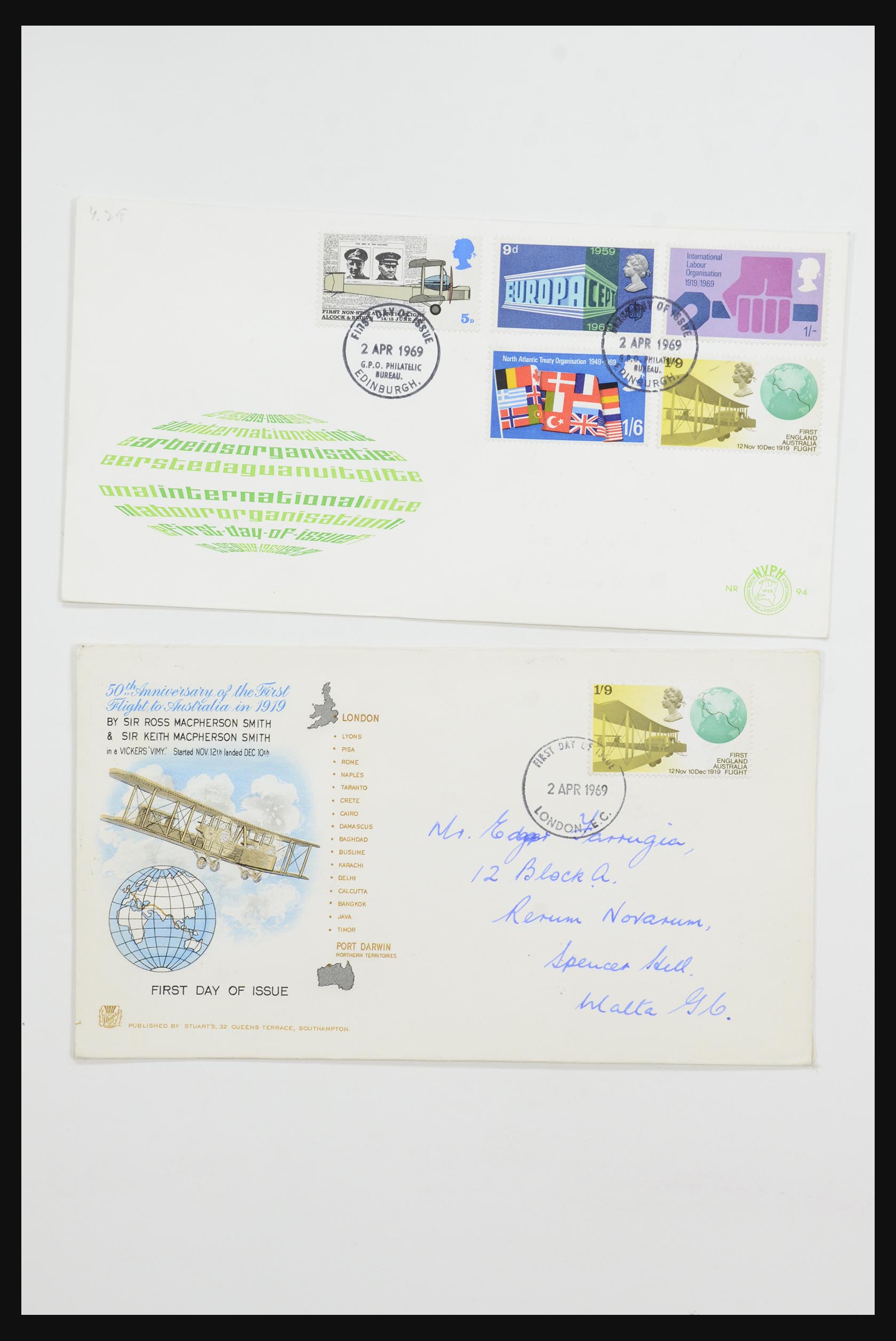 31726 683 - 31726 Great Britain and colonies covers and FDC's 1937-2001.