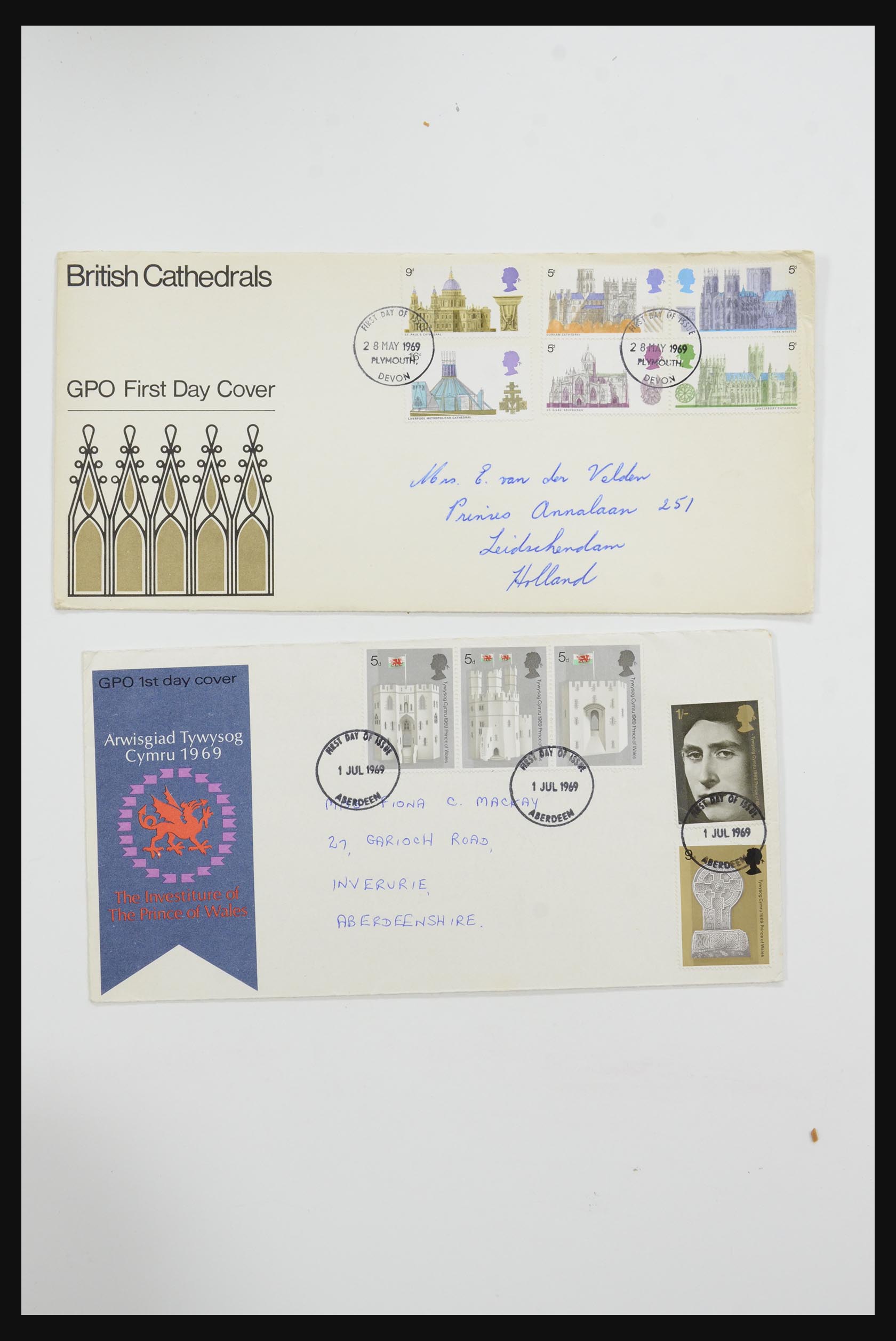 31726 690 - 31726 Great Britain and colonies covers and FDC's 1937-2001.