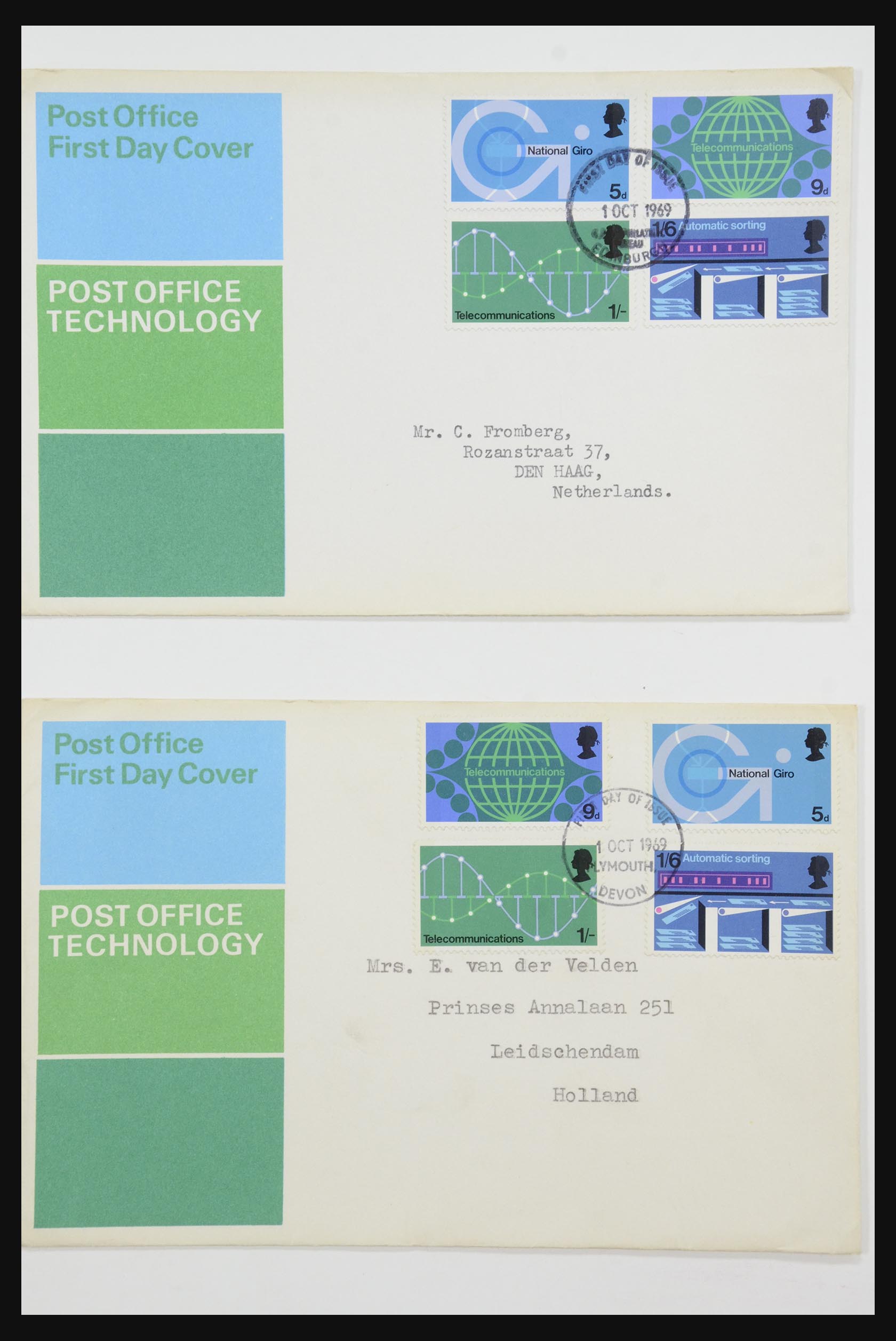 31726 693 - 31726 Great Britain and colonies covers and FDC's 1937-2001.