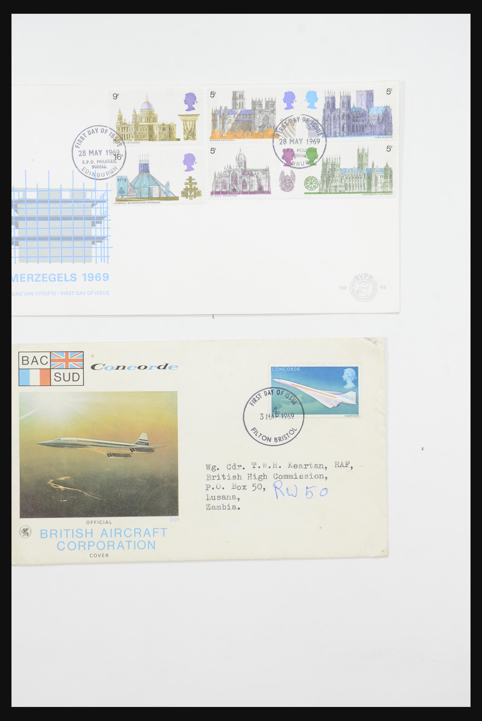 31726 696 - 31726 Great Britain and colonies covers and FDC's 1937-2001.