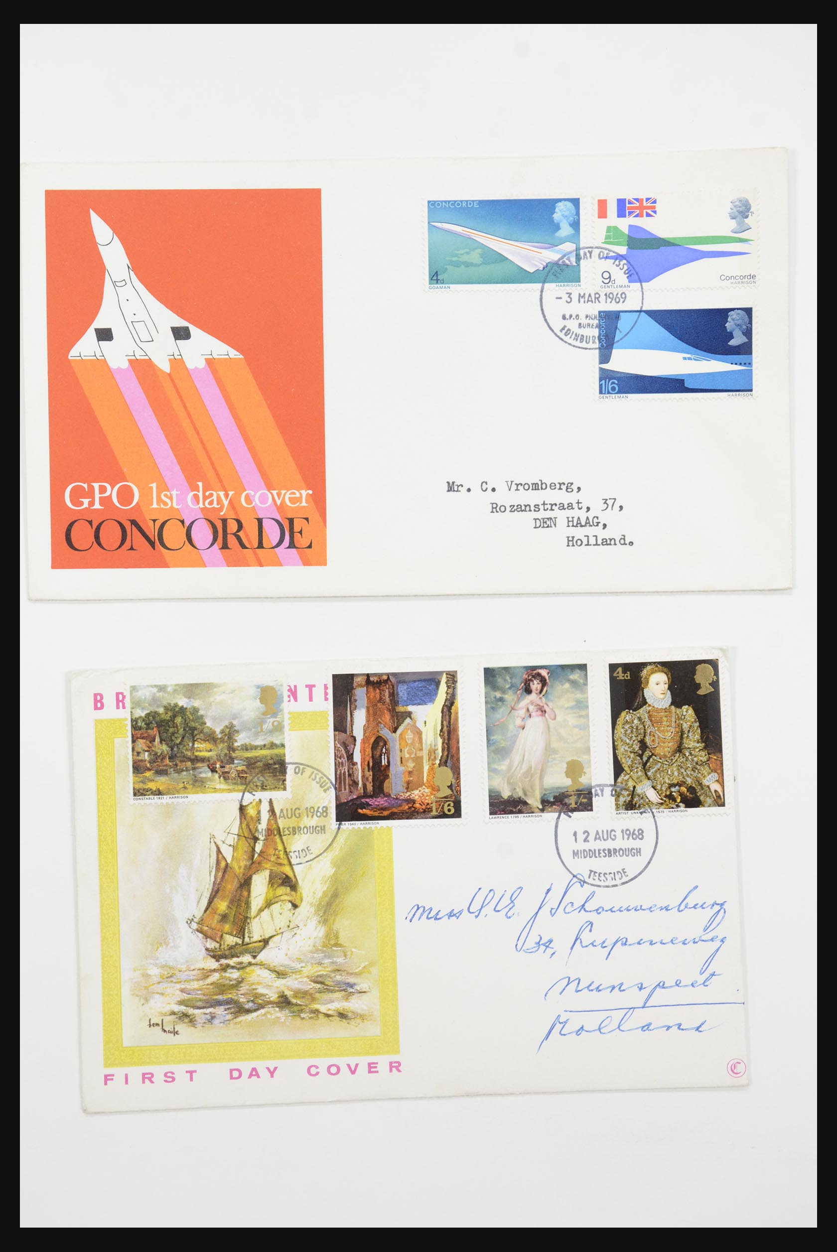 31726 698 - 31726 Great Britain and colonies covers and FDC's 1937-2001.