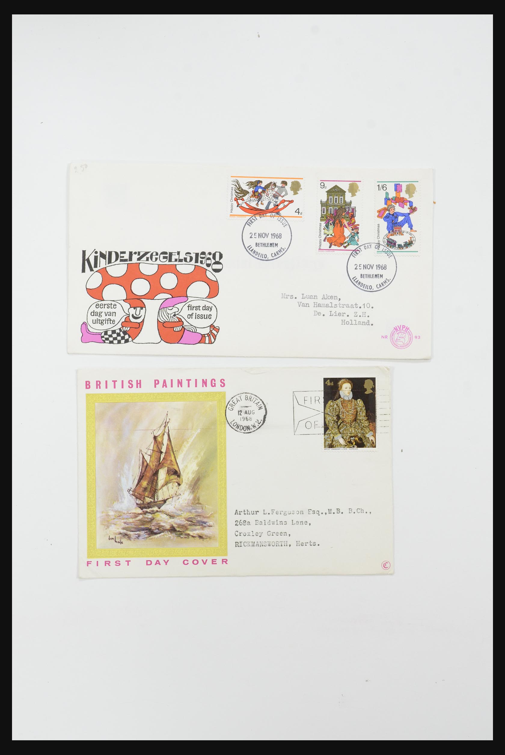31726 704 - 31726 Great Britain and colonies covers and FDC's 1937-2001.