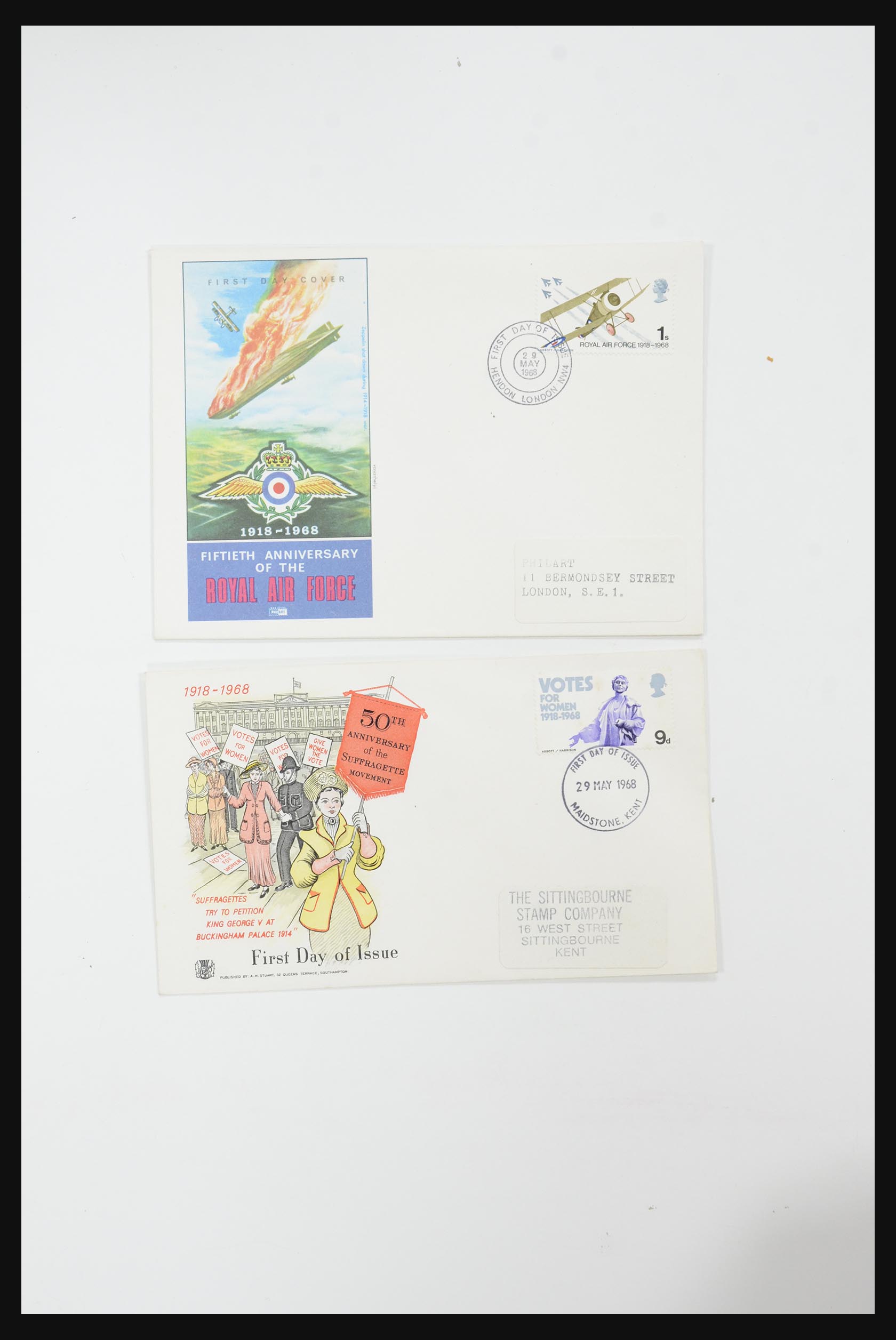 31726 706 - 31726 Engeland en koloniën brieven en FDC's 1937-2001.