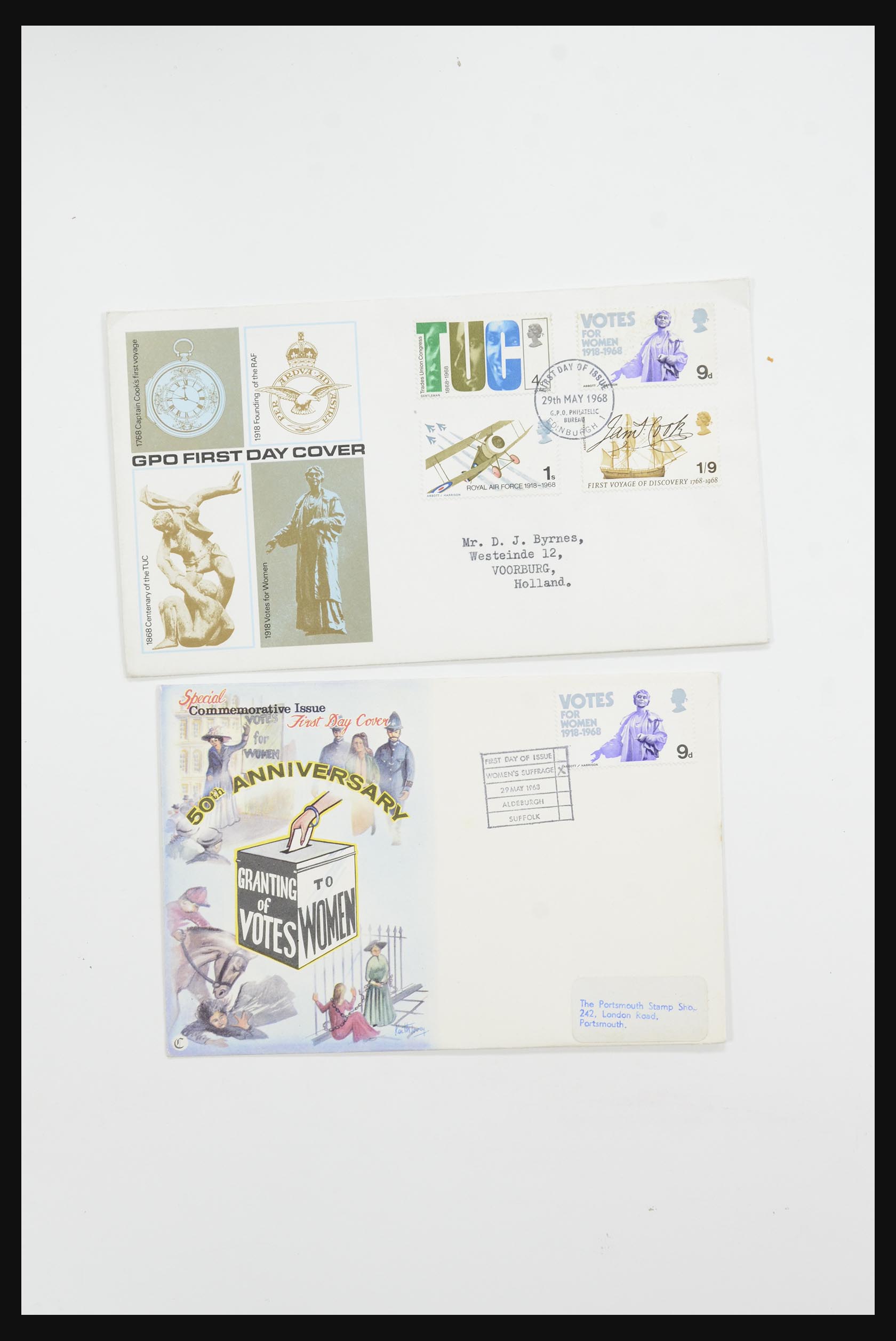 31726 709 - 31726 Great Britain and colonies covers and FDC's 1937-2001.