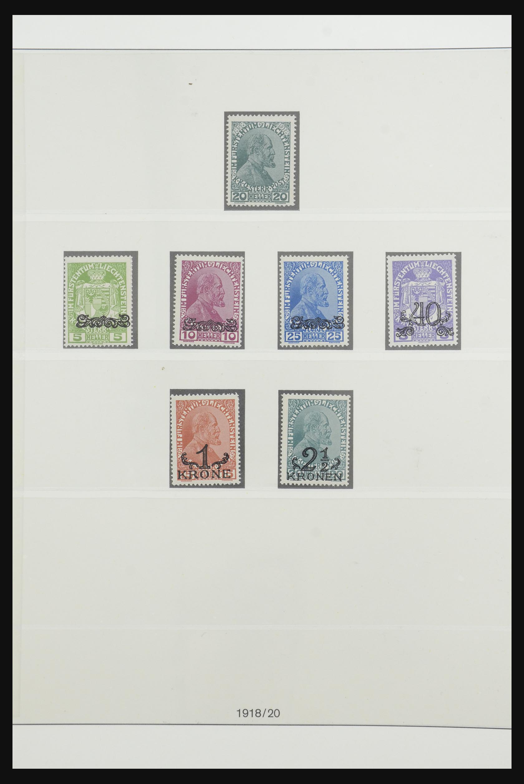 31805 004 - 31805 Liechtenstein 1912-2001.