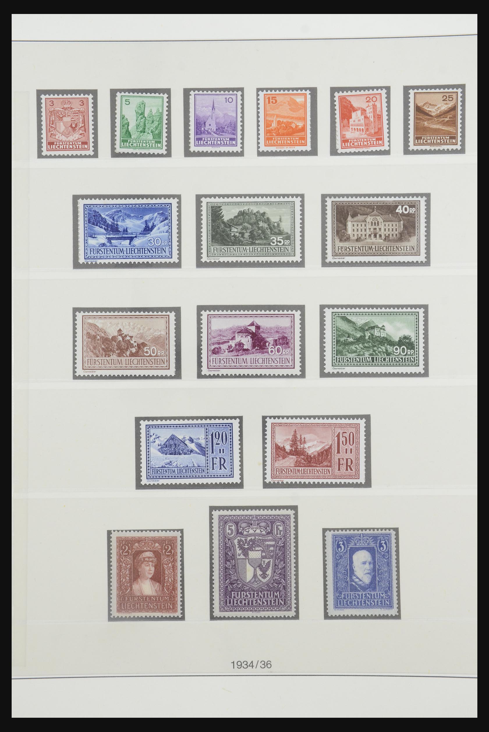 31805 017 - 31805 Liechtenstein 1912-2001.