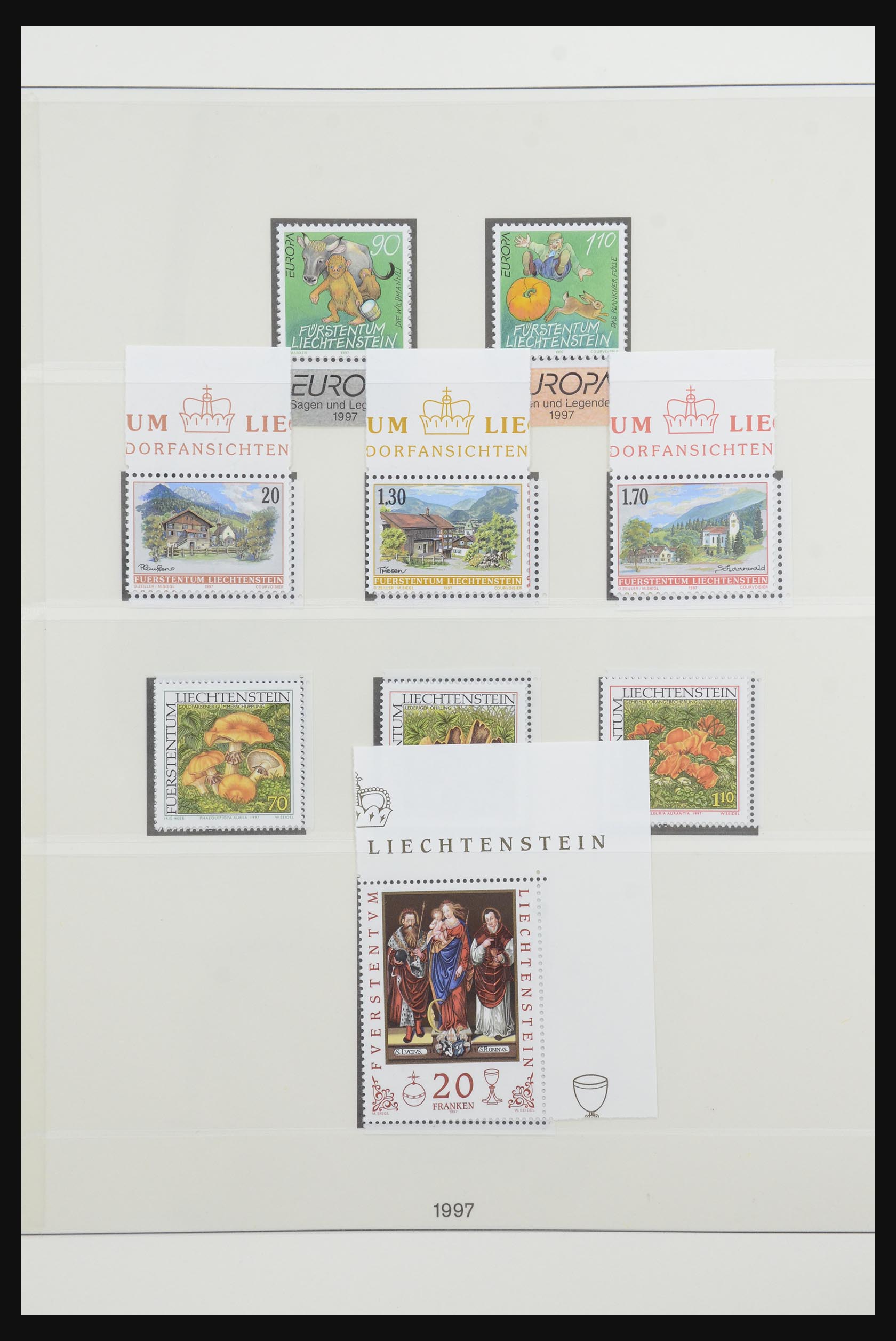 31805 217 - 31805 Liechtenstein 1912-2001.