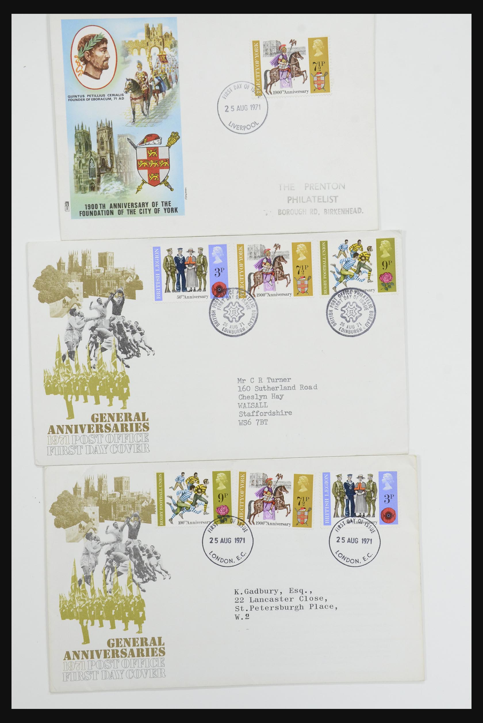 31832 030 - 31832 Engeland FDC's 1964-2008.