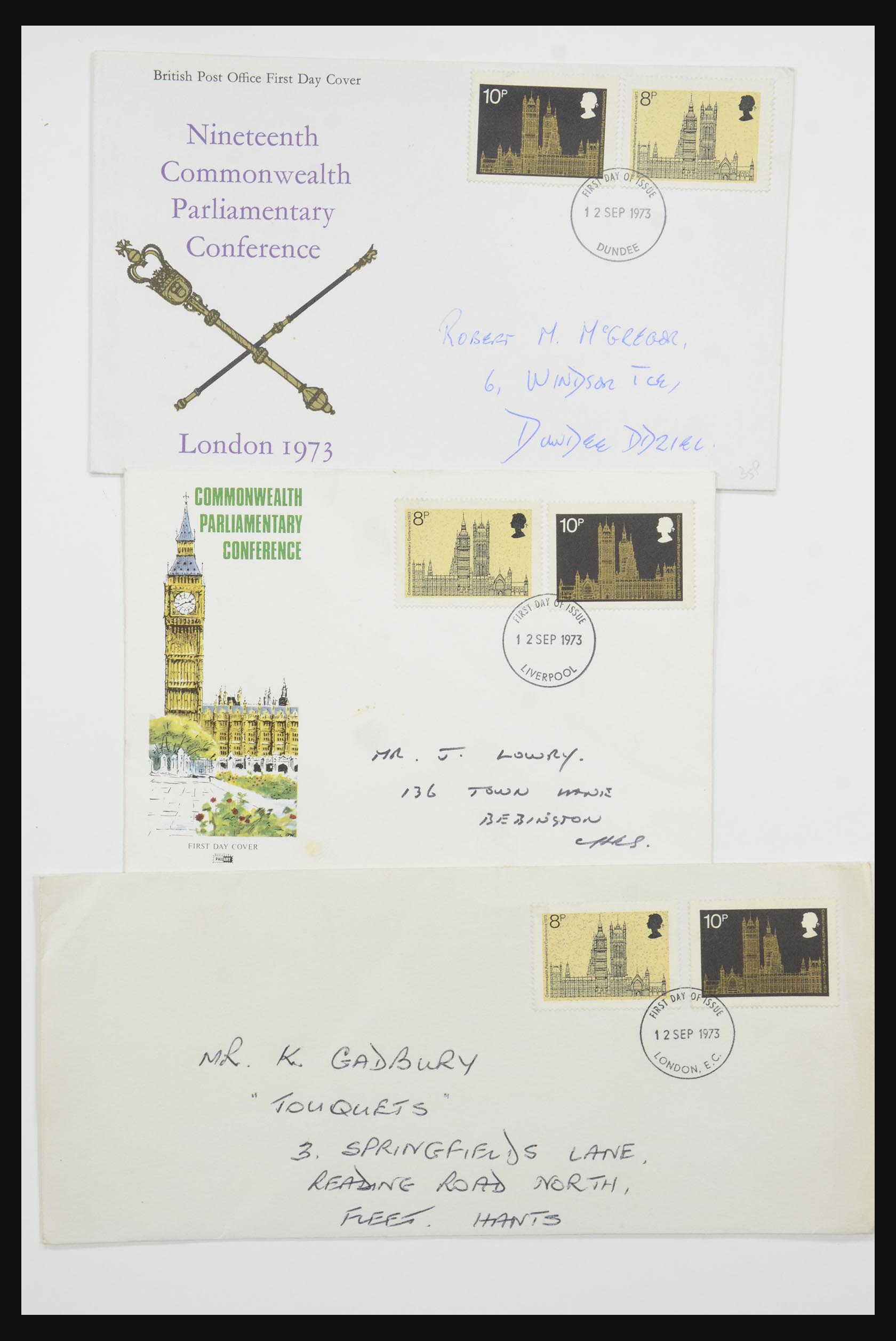 31832 063 - 31832 Engeland FDC's 1964-2008.