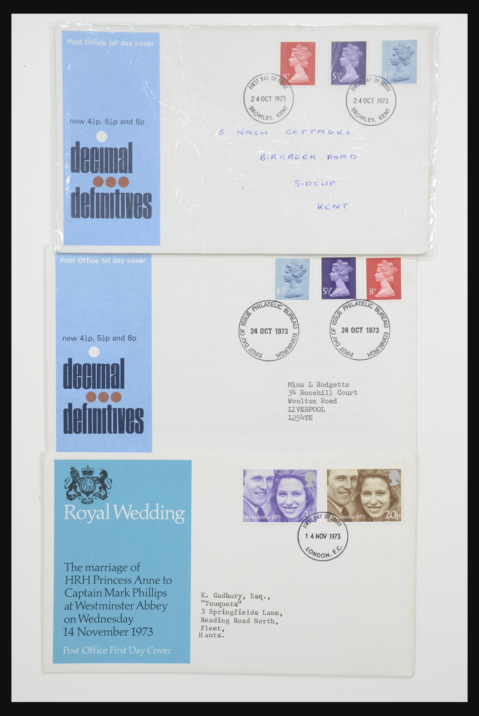 31832 065 - 31832 Engeland FDC's 1964-2008.
