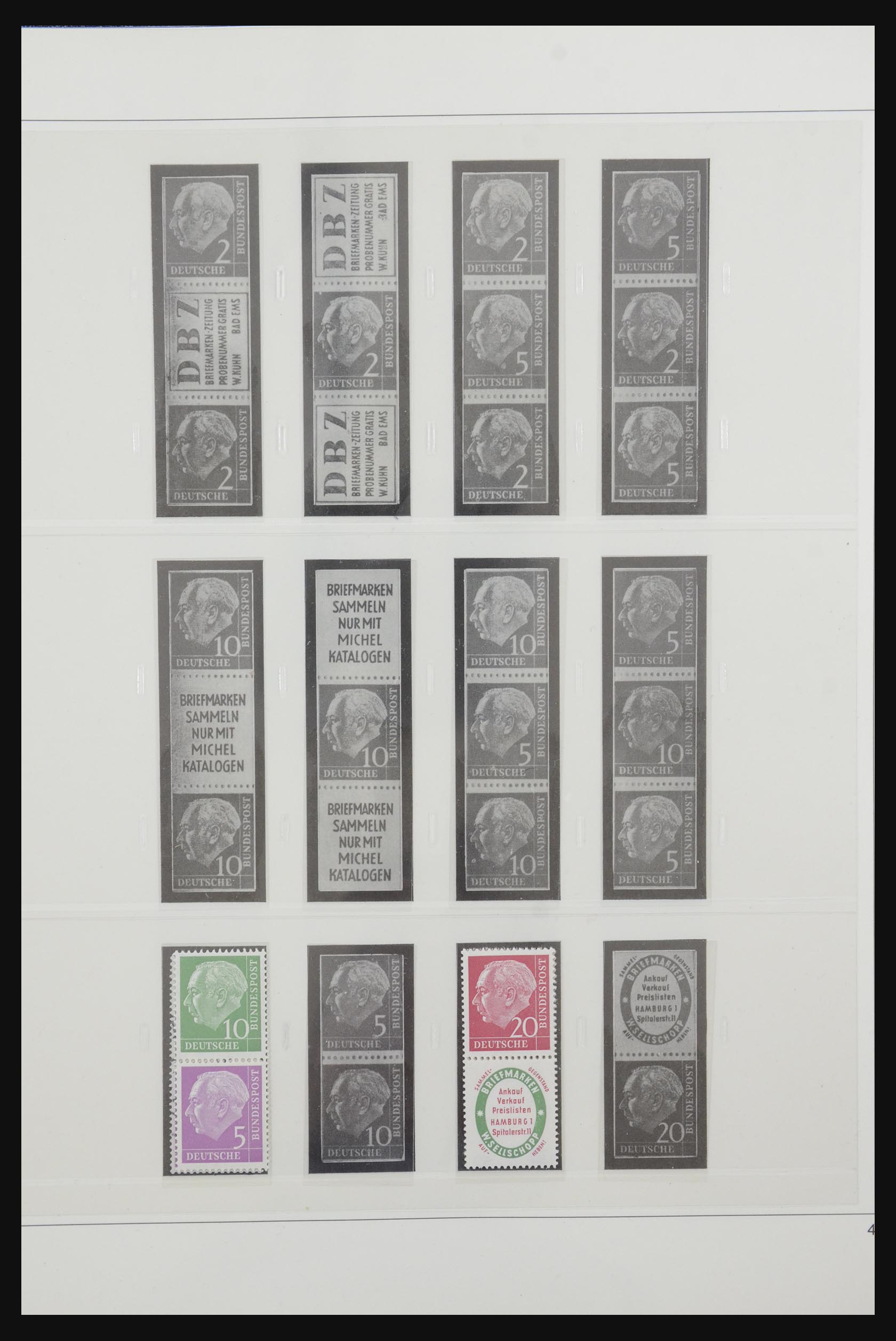 31842 003 - 31842 Bundespost combinations 1951-2003.