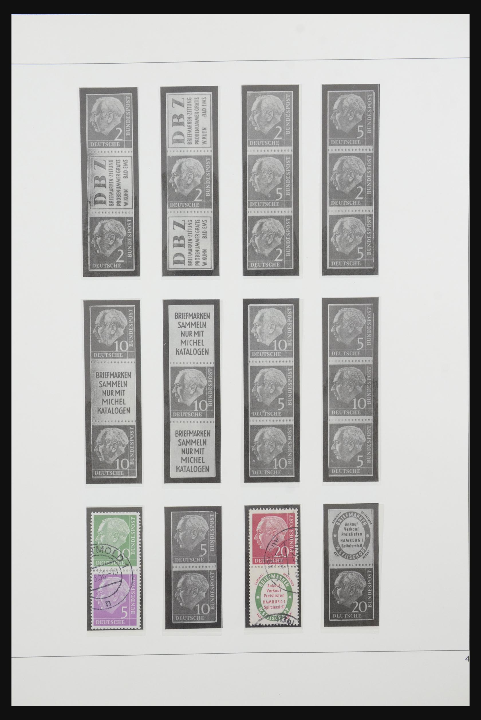 31842 004 - 31842 Bundespost combinations 1951-2003.