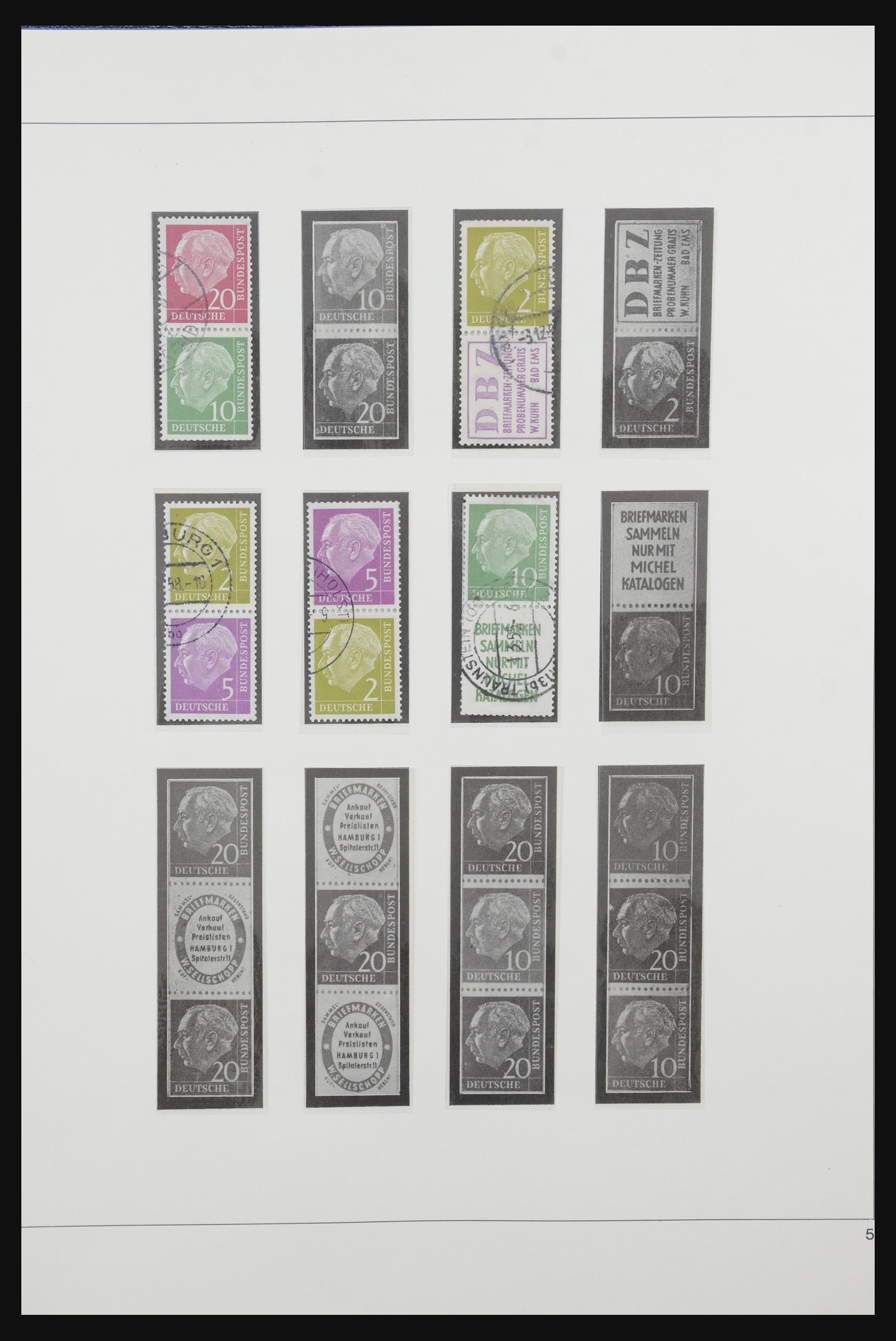 31842 006 - 31842 Bundespost combinations 1951-2003.