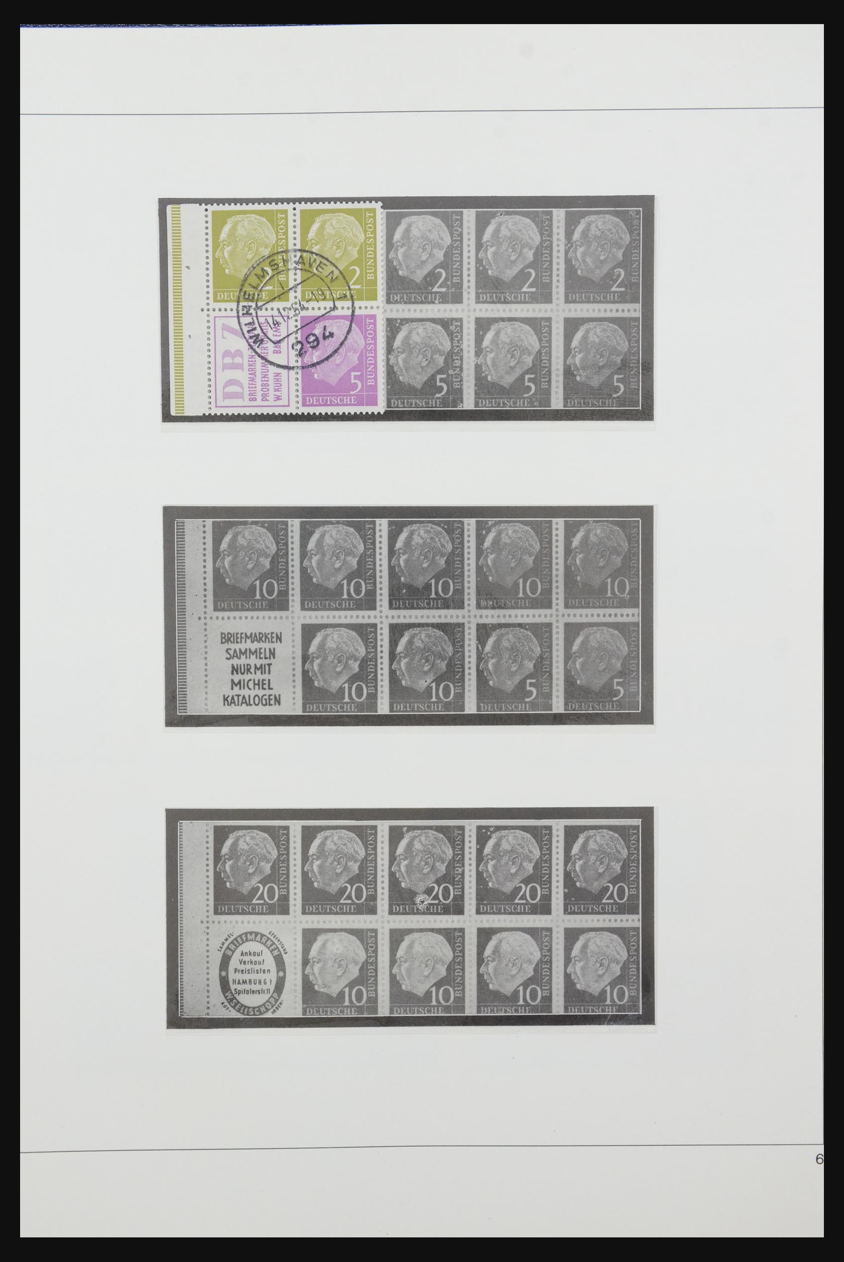 31842 007 - 31842 Bundespost combinations 1951-2003.