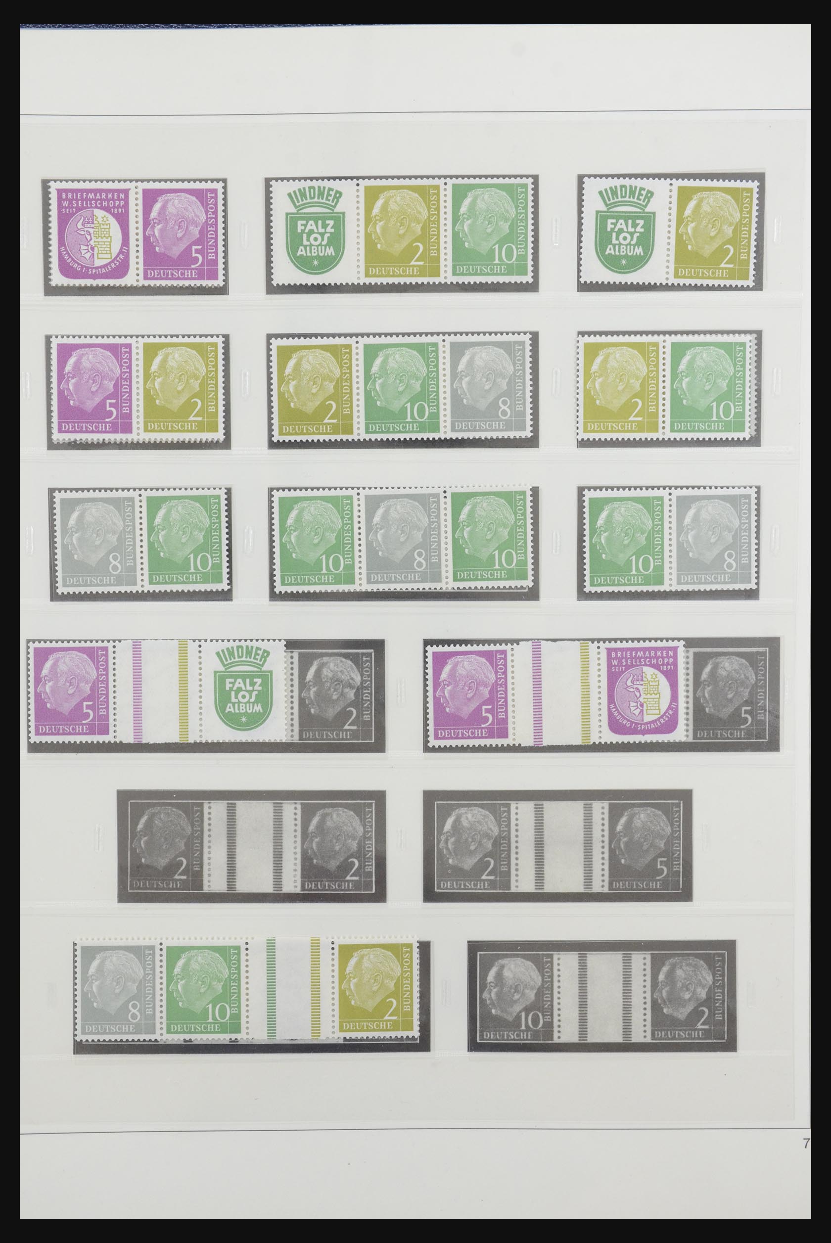 31842 008 - 31842 Bundespost combinaties 1951-2003.