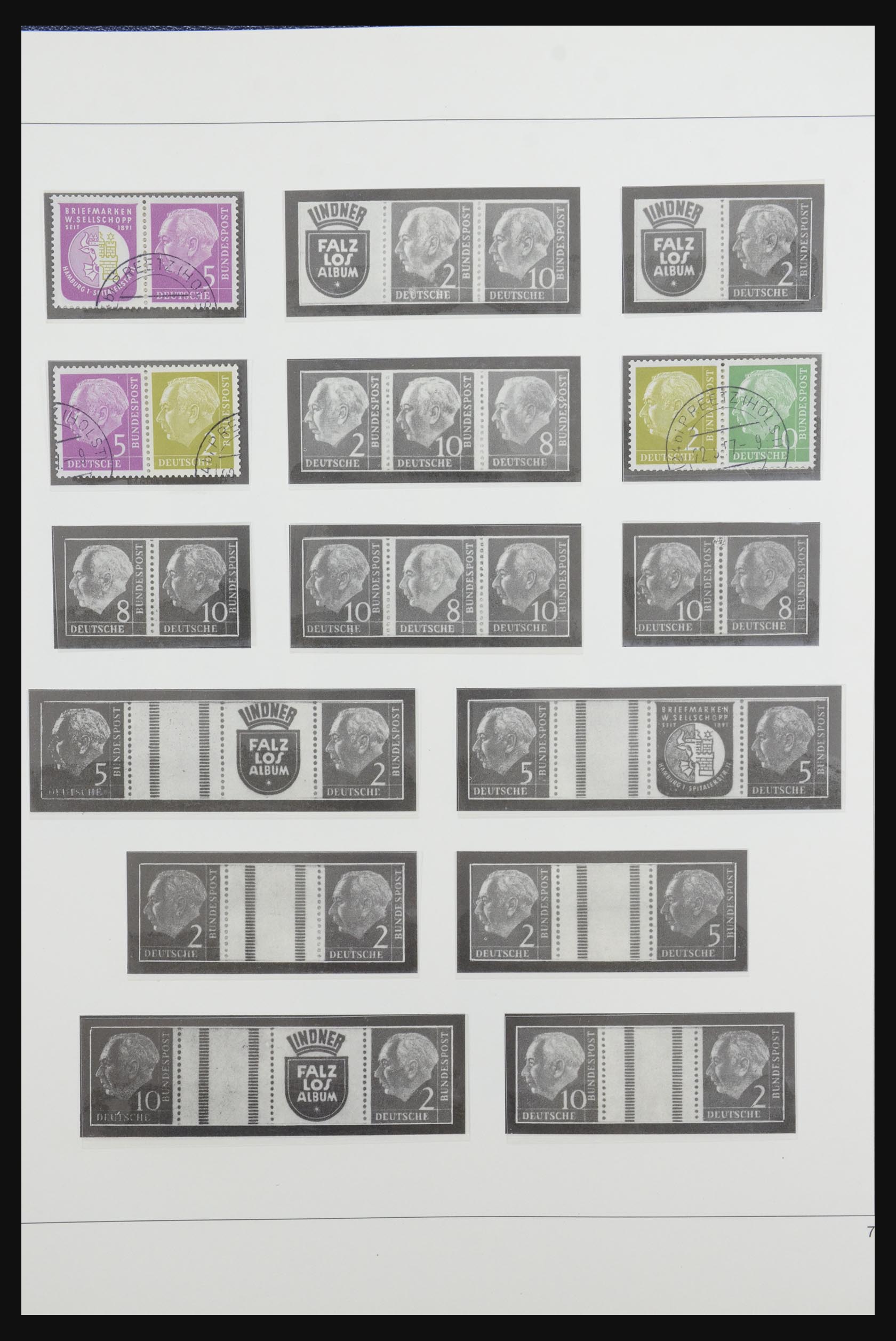 31842 009 - 31842 Bundespost combinaties 1951-2003.