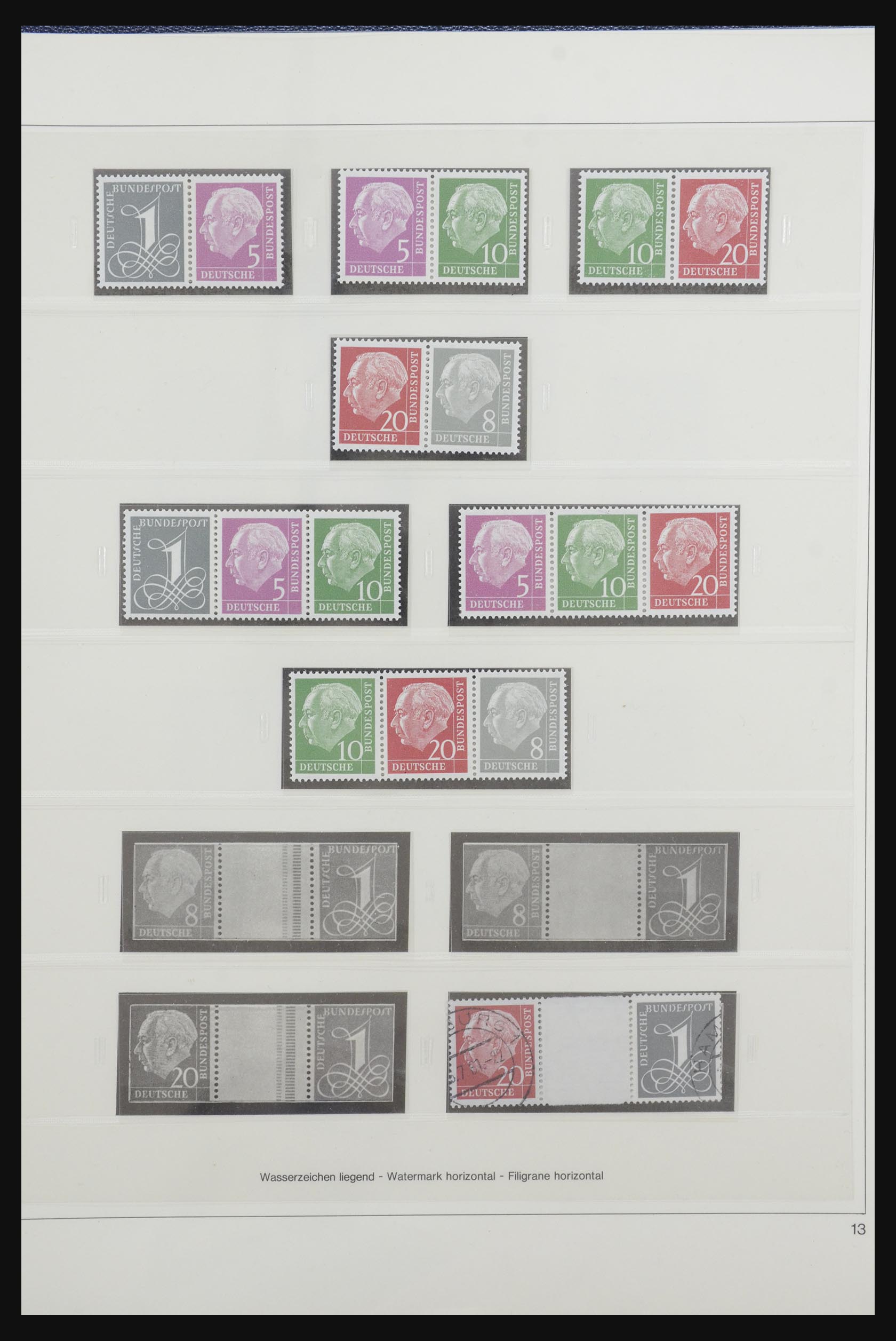 31842 015 - 31842 Bundespost combinations 1951-2003.