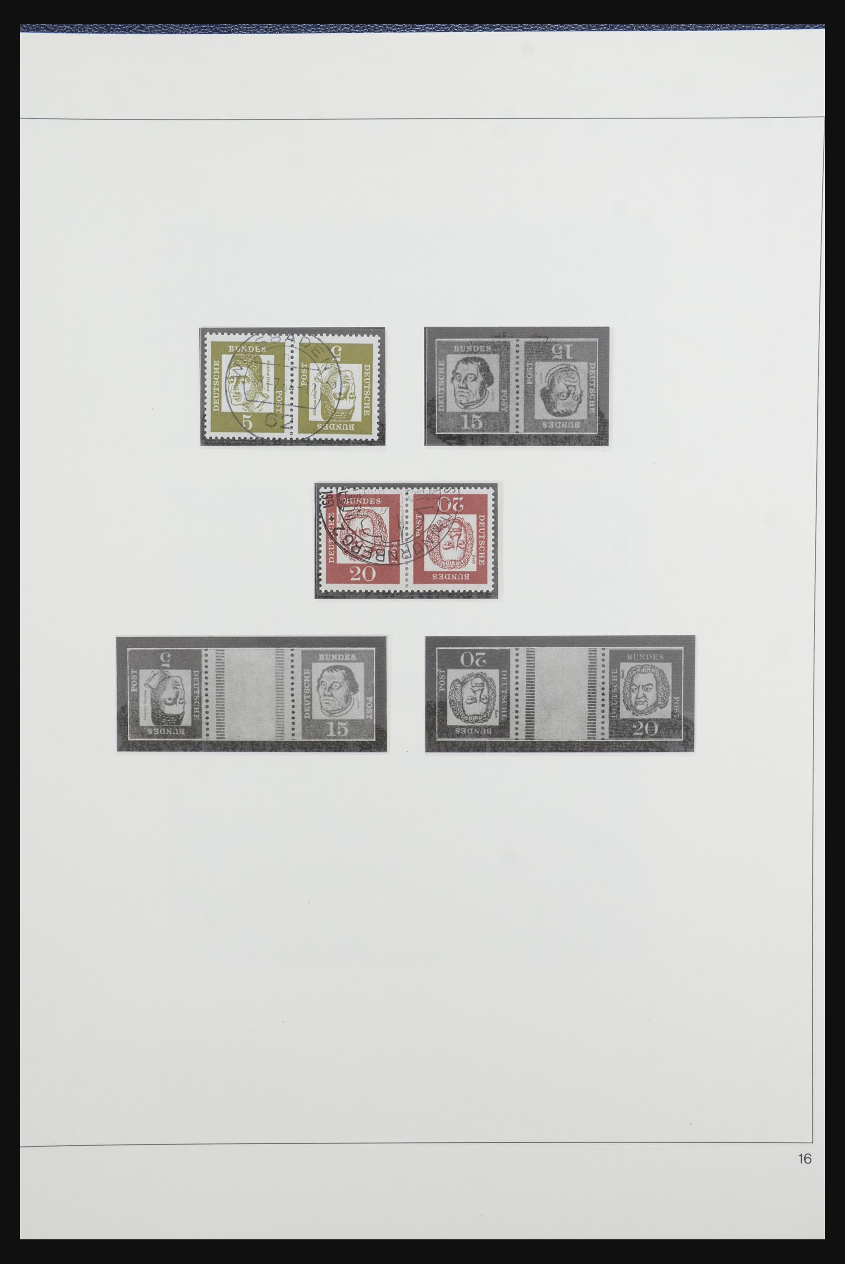 31842 021 - 31842 Bundespost combinations 1951-2003.