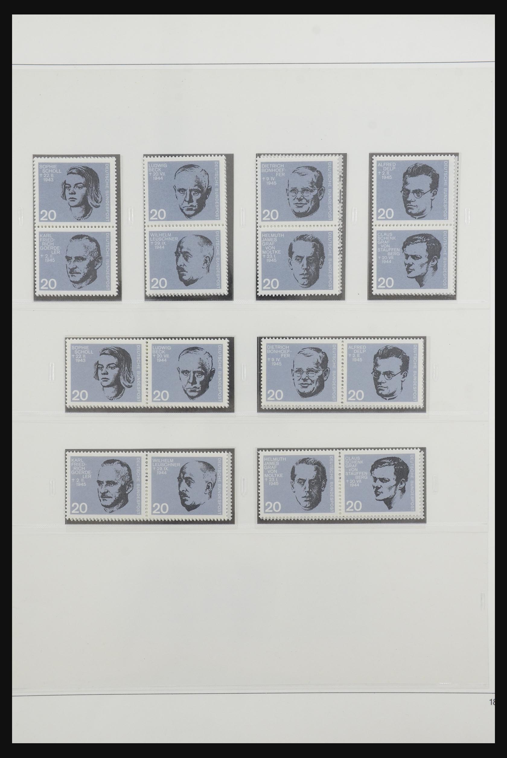 31842 023 - 31842 Bundespost combinations 1951-2003.