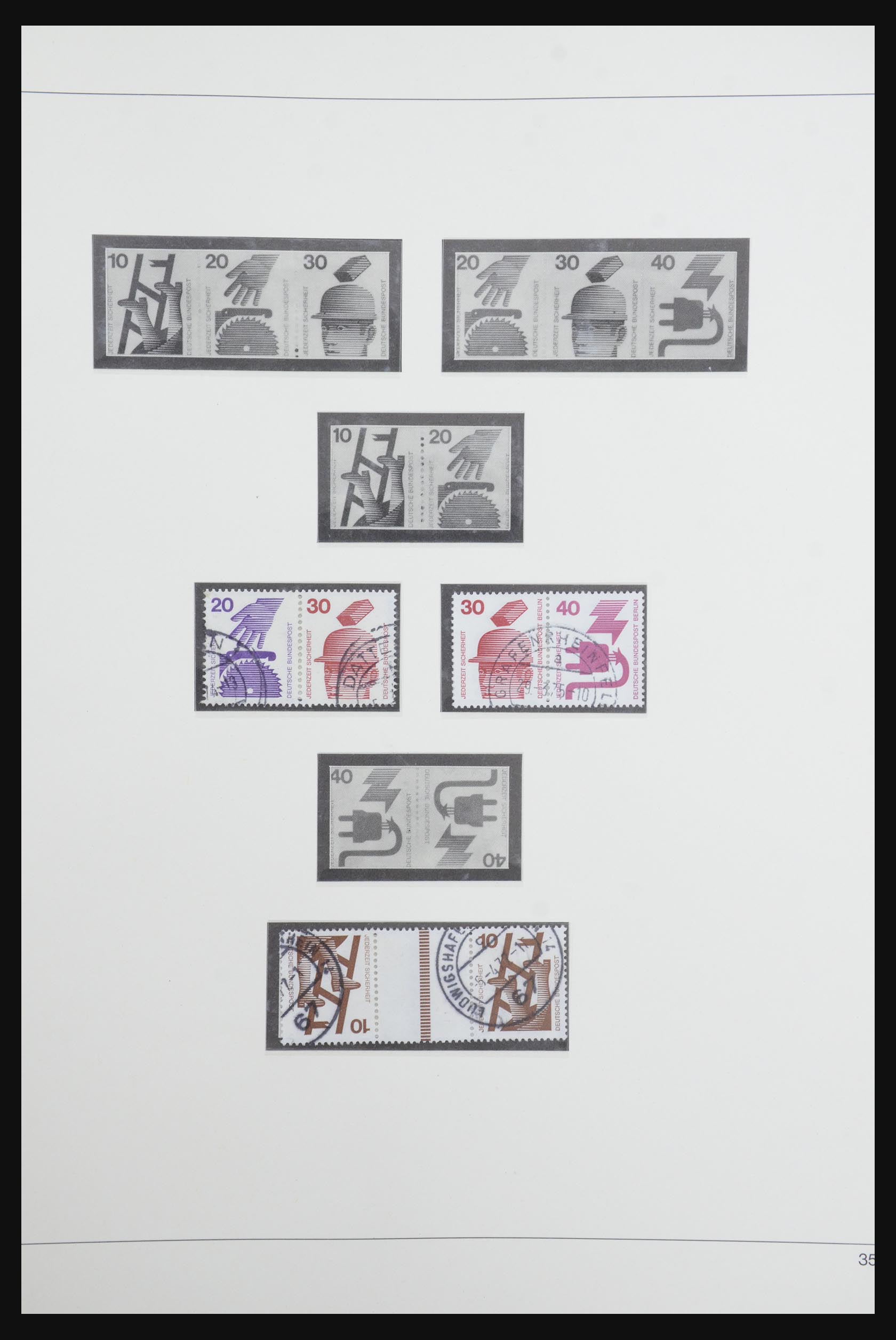 31842 050 - 31842 Bundespost combinaties 1951-2003.
