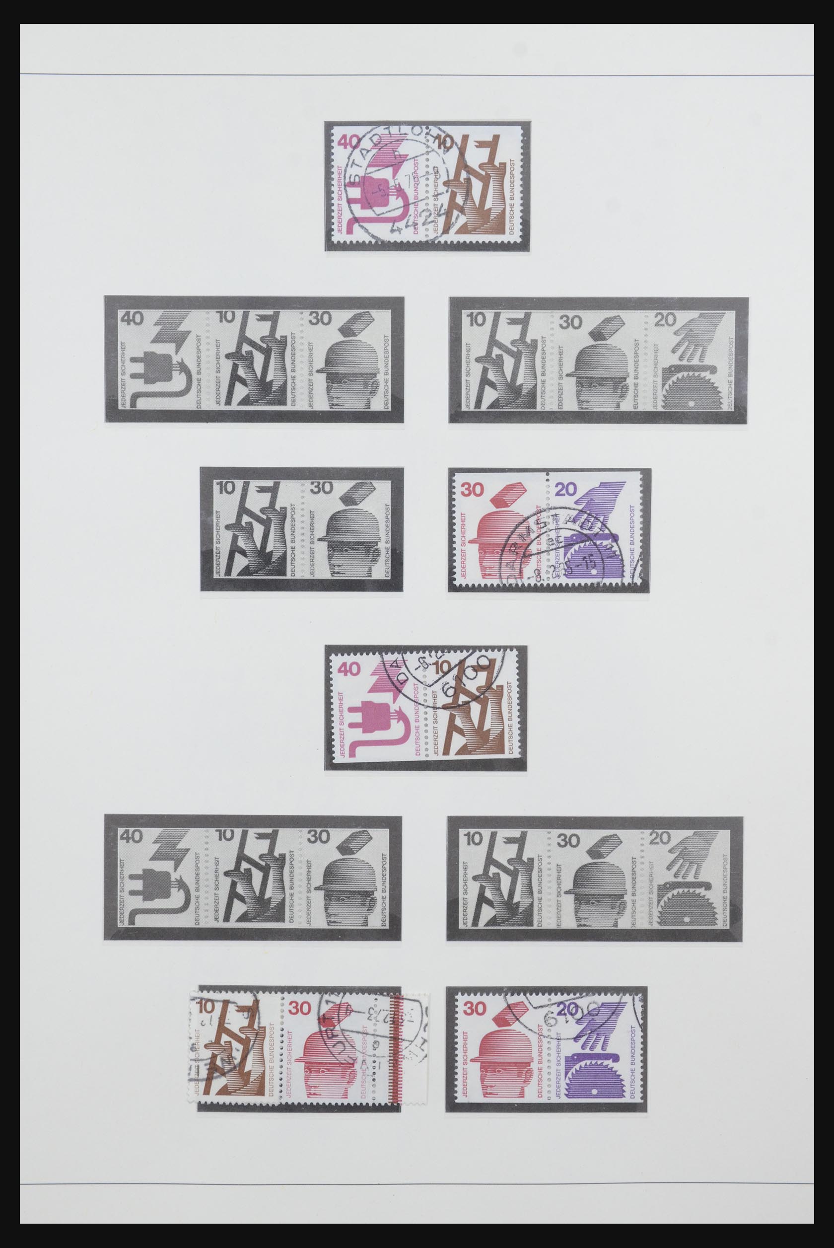 31842 052 - 31842 Bundespost combinations 1951-2003.