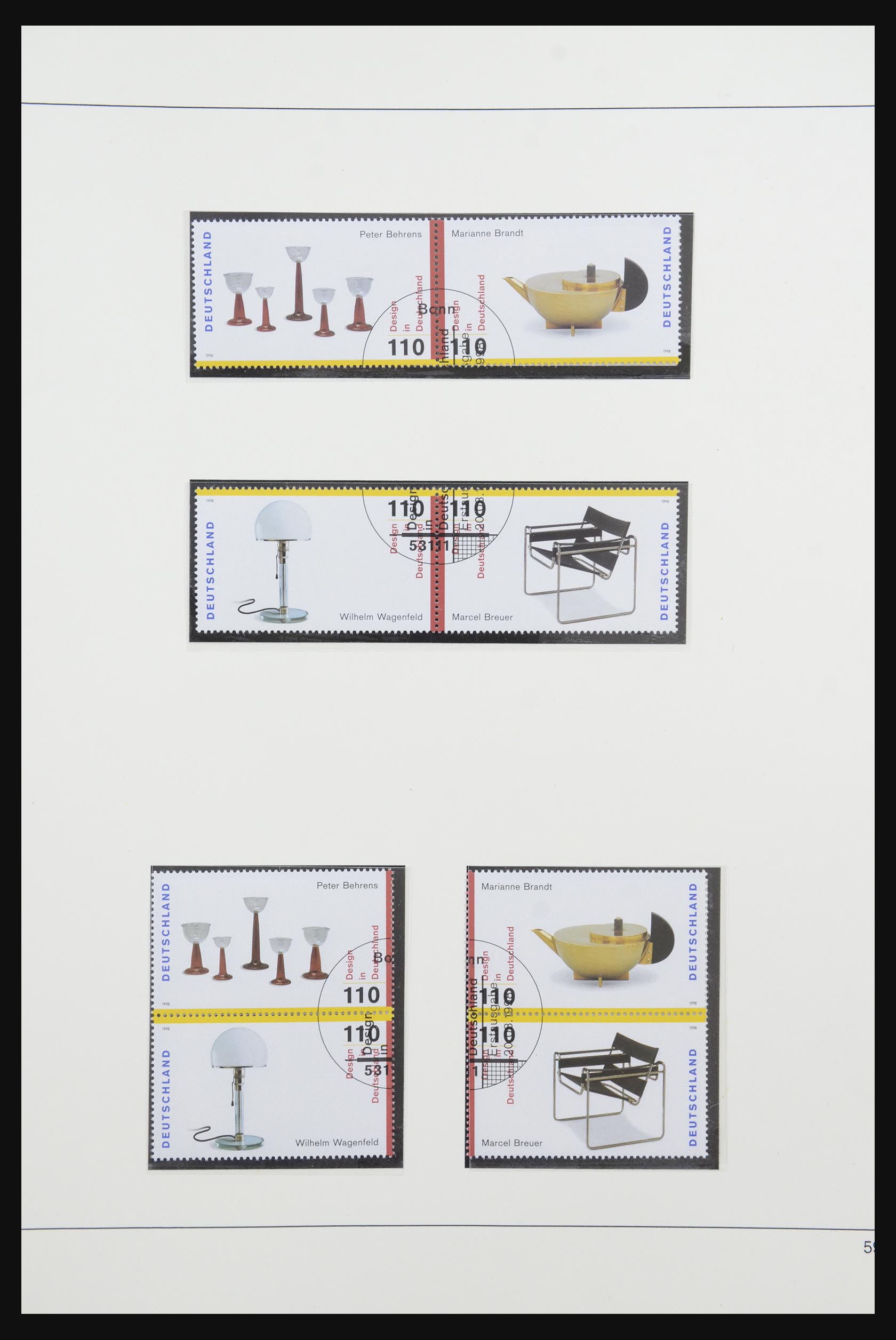 31842 082 - 31842 Bundespost combinaties 1951-2003.