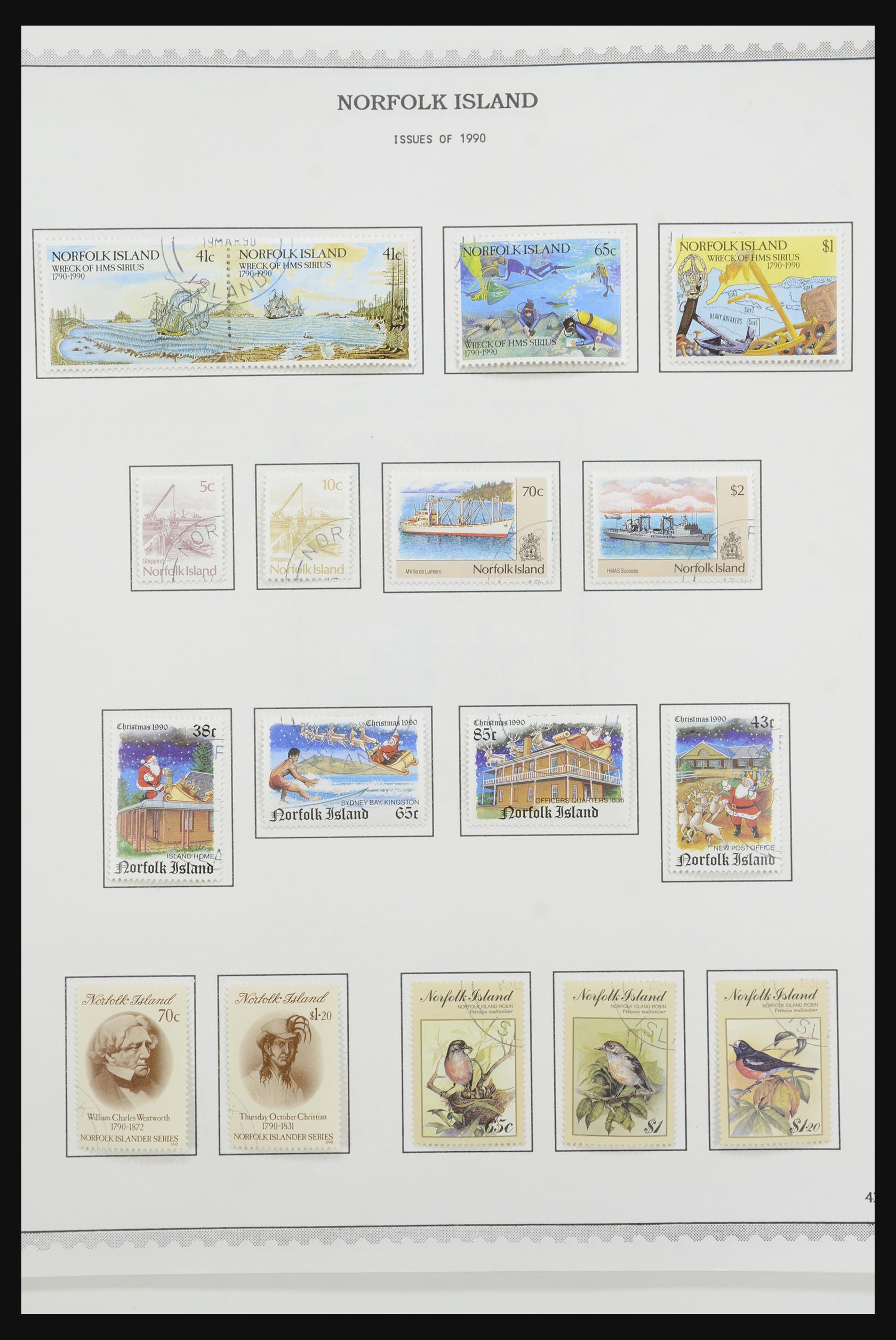 31858 043 - 31858 Norfolk Islands 1947-2000.